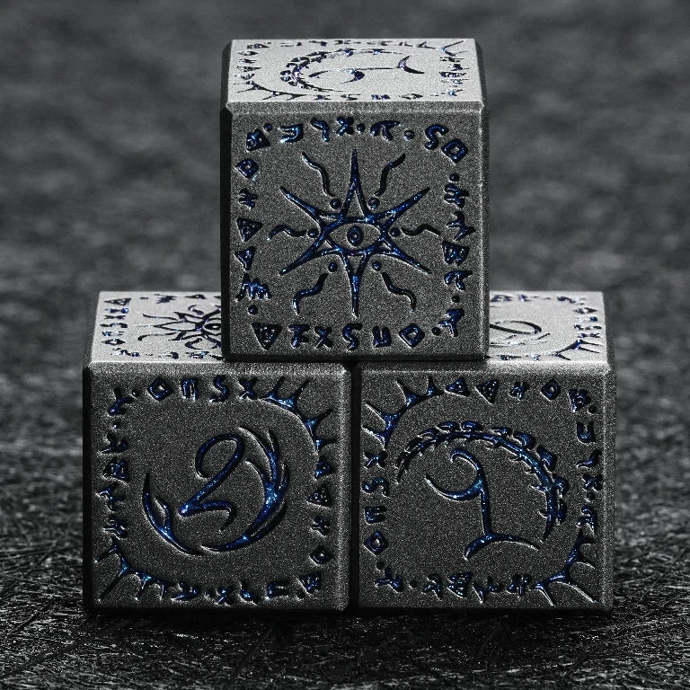 Customize your own metal D6 dice; all six sides can be printed with personalized designs, logos, text, numbers, etc. | Bear Dice