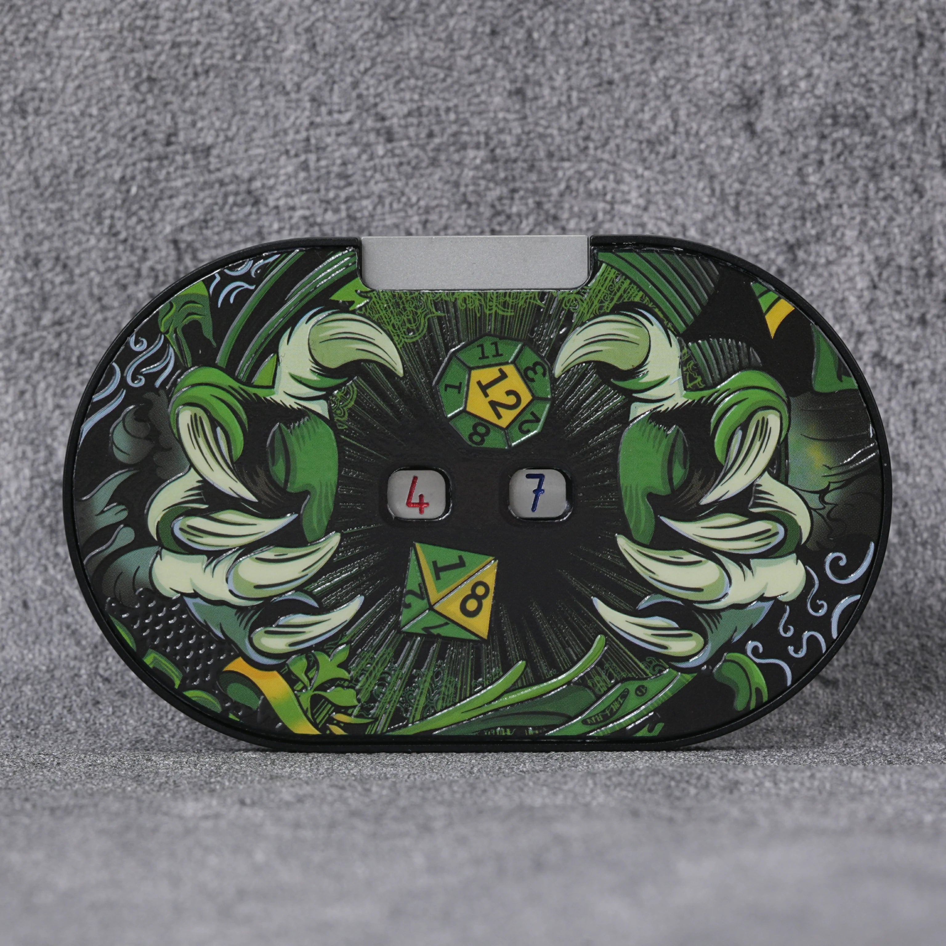 Wild Druid Green Claw Metal Spinner Dice