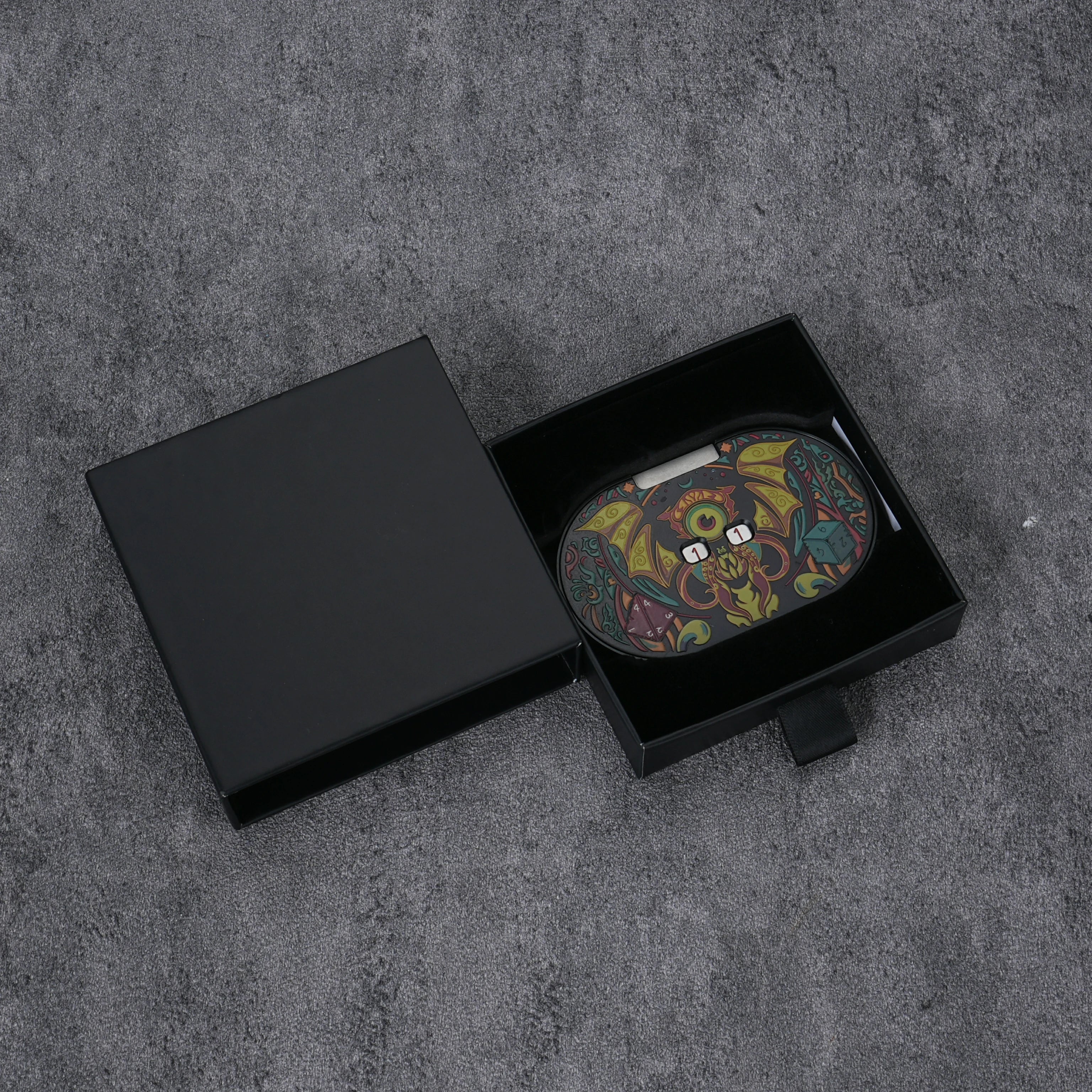 Evil Eye Creature Kaleidoscope Metal Spinner Dice