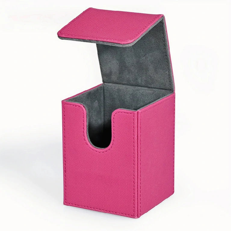 MTG Card Storage Box | PU Vertical-Insert Magnetic Case for Pokémon and Tabletop Game Card Collections