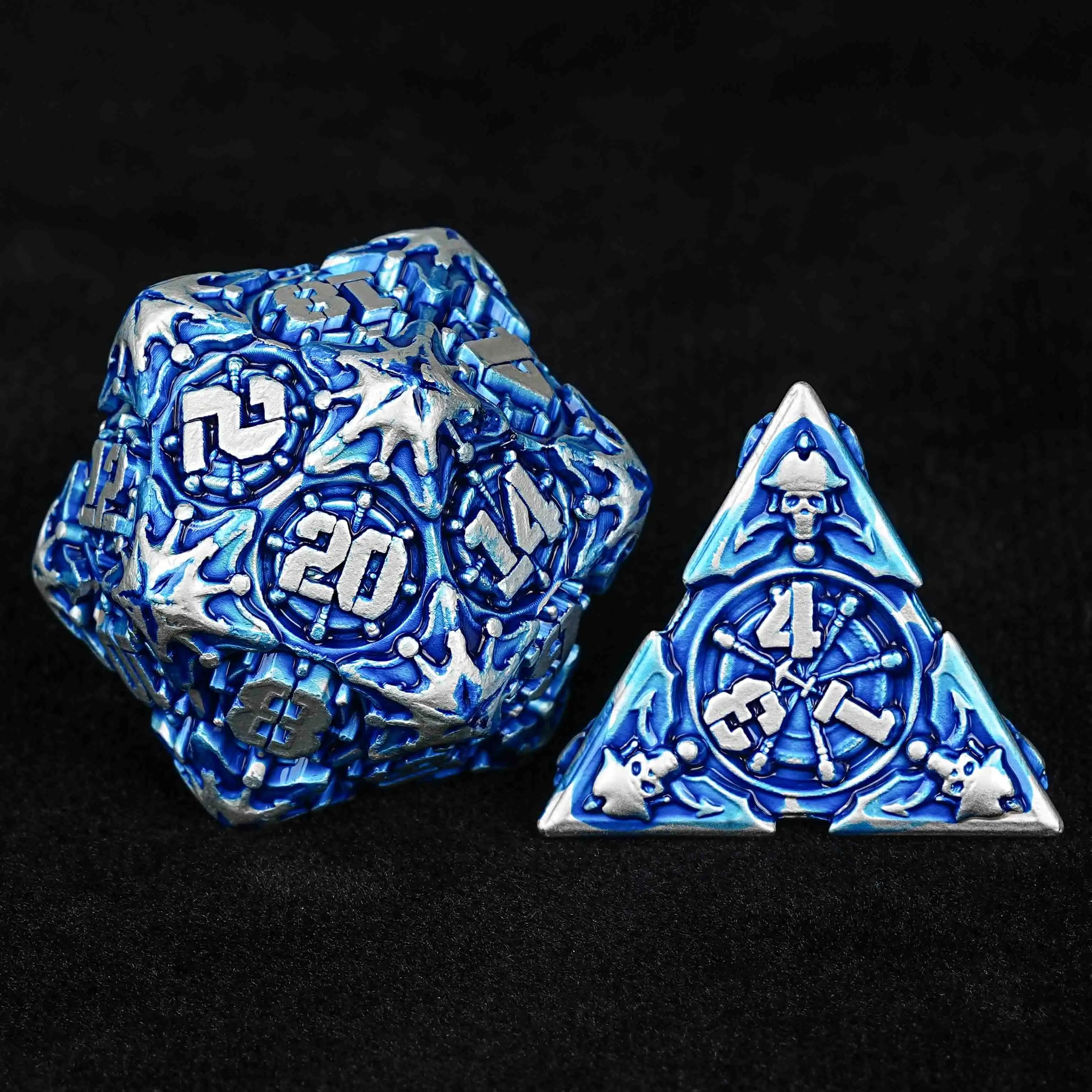 Limited Clearance-Metal Pirate DND Dice Set|3D Embossed Metal
