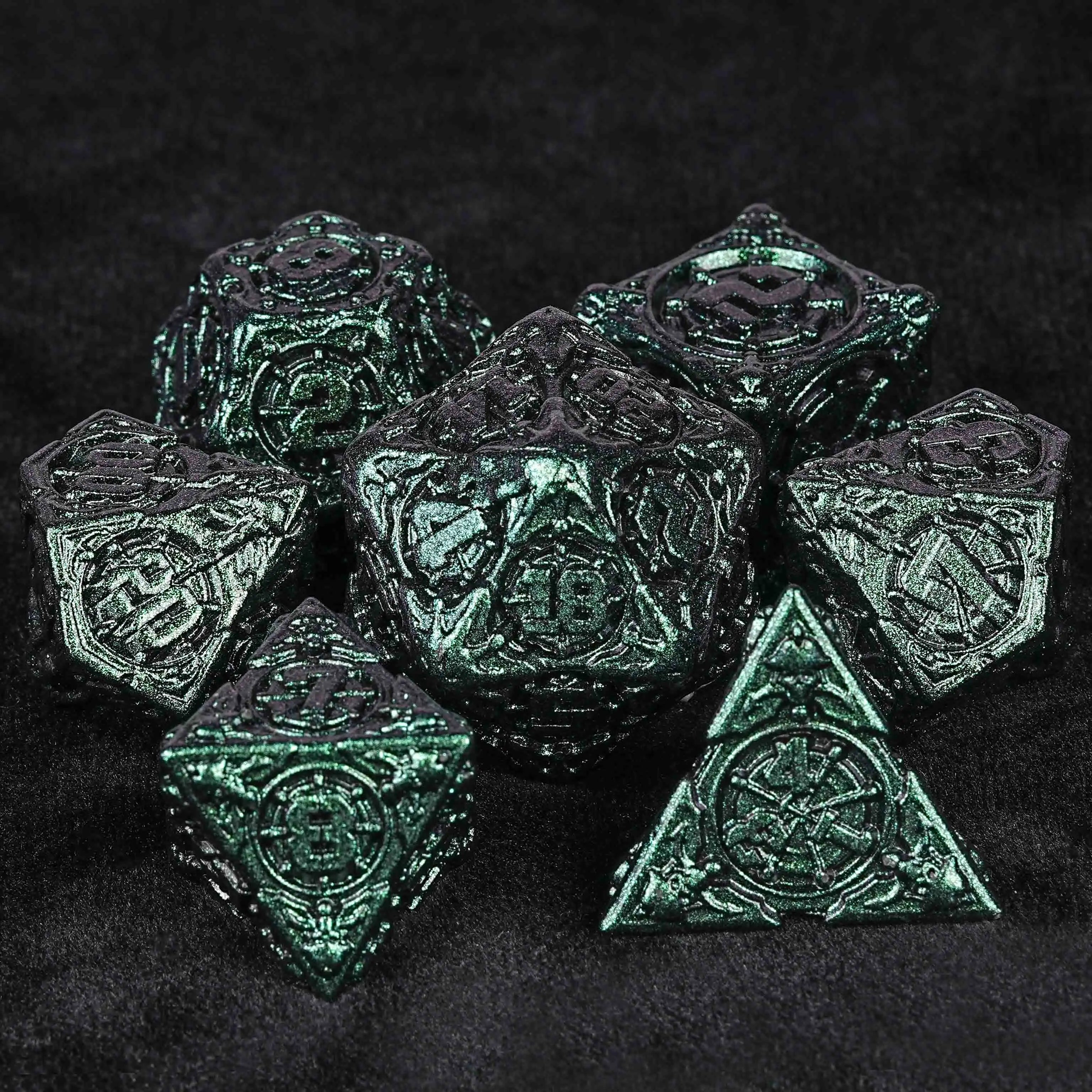 Limited Clearance-Metal Pirate DND Dice Set|3D Embossed Metal