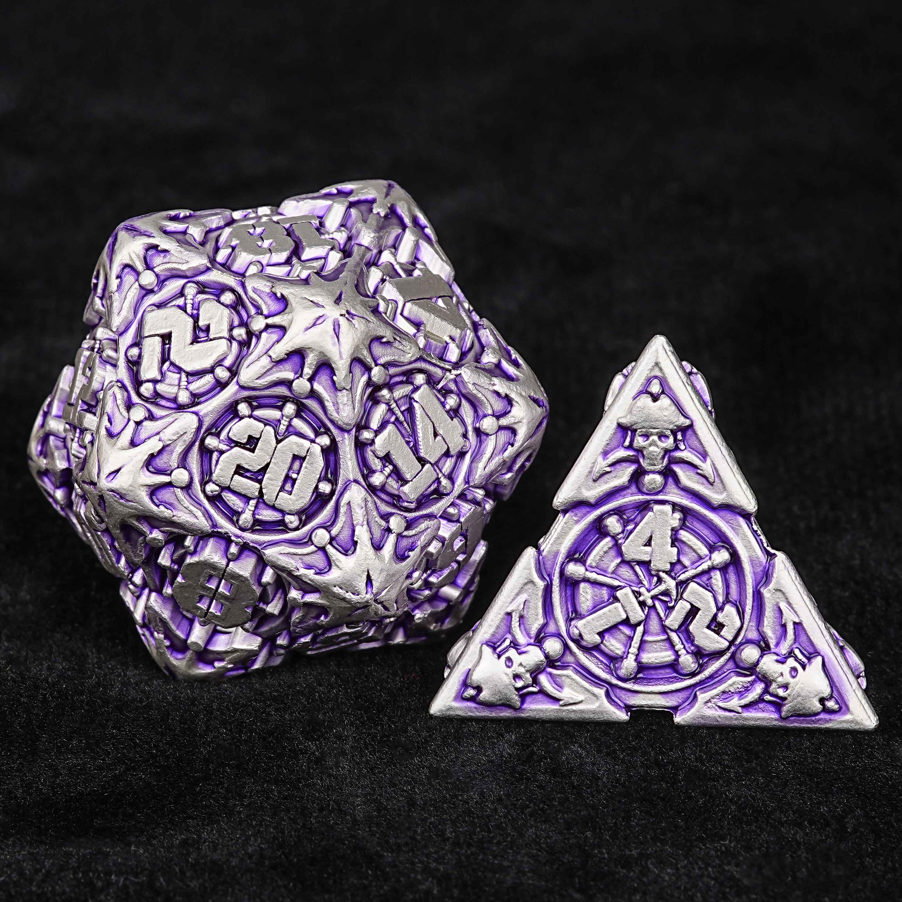 Limited Clearance-Metal Pirate DND Dice Set|3D Embossed Metal