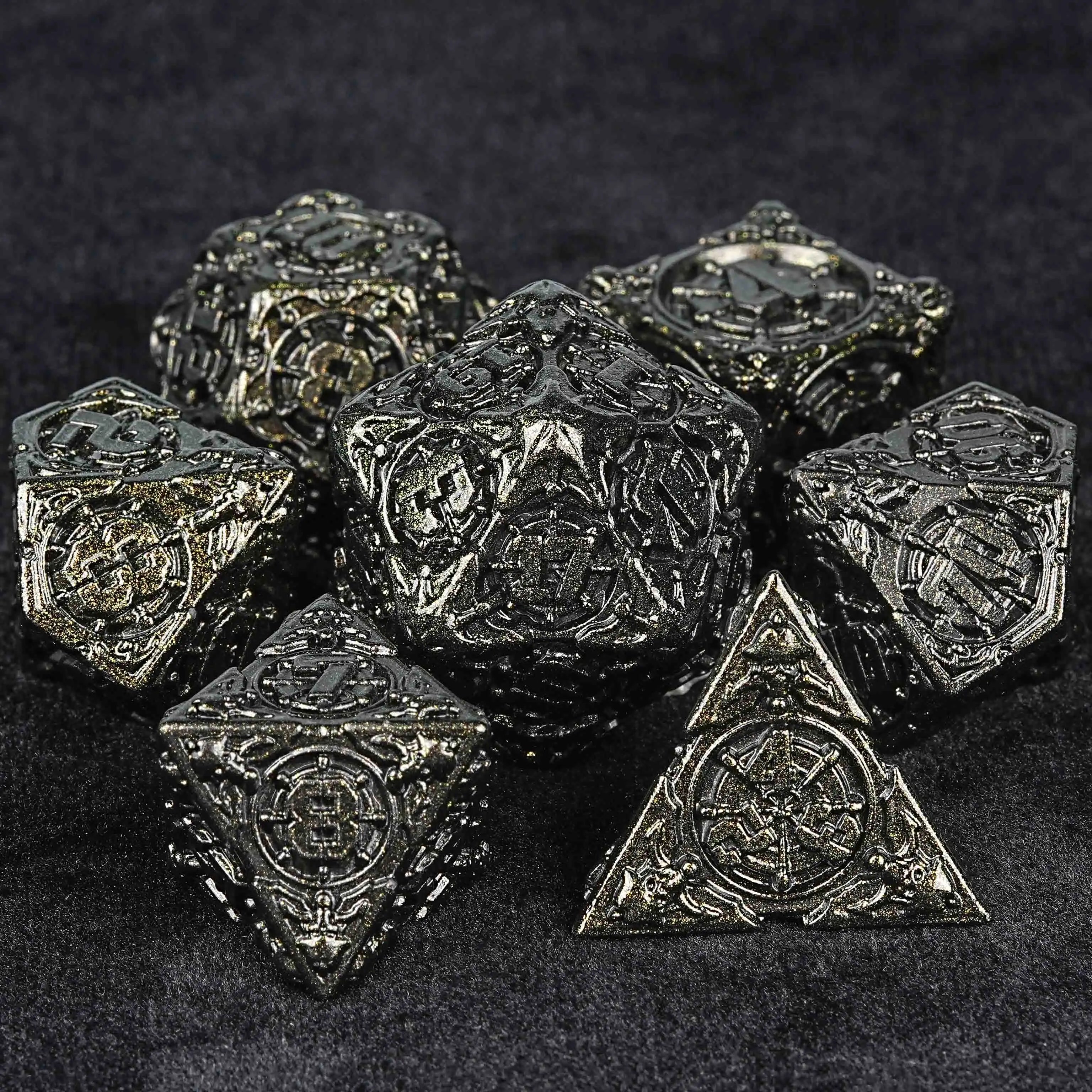 Limited Clearance-Metal Pirate DND Dice Set|3D Embossed Metal