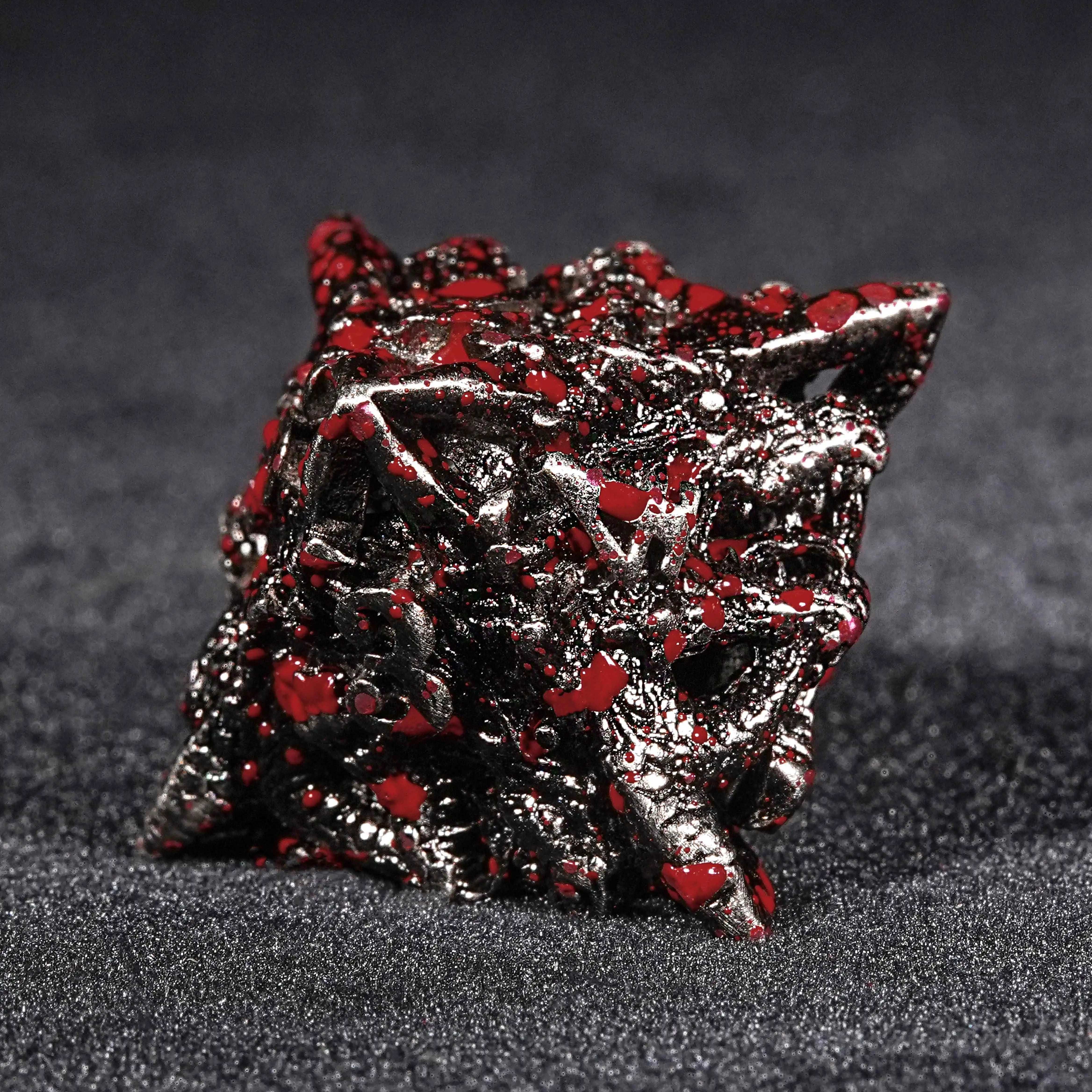 Dark Dragon - Bloodstained Skeleton Metal DND D8 Dce | Bear Dice