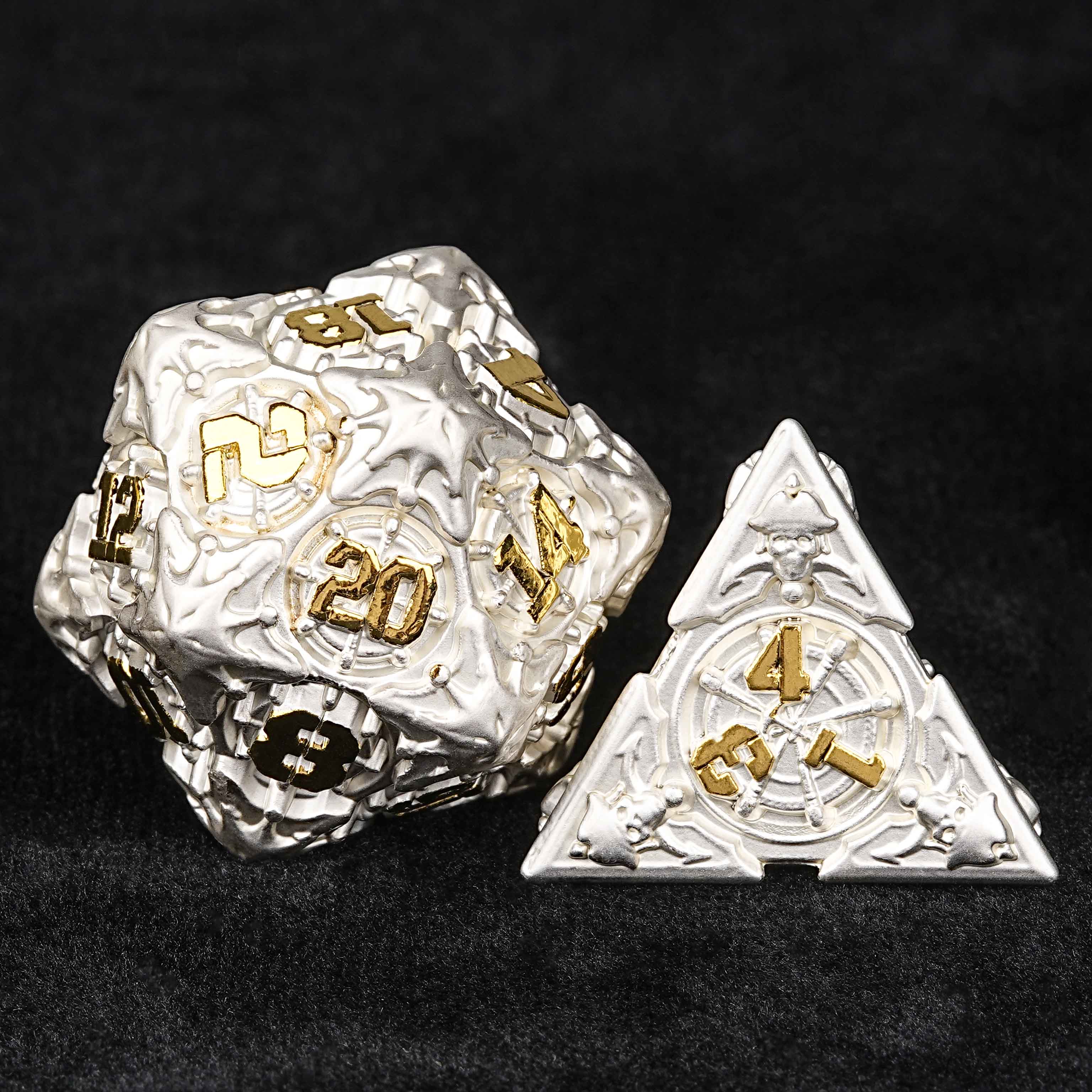 Limited Clearance-Metal Pirate DND Dice Set|3D Embossed Metal