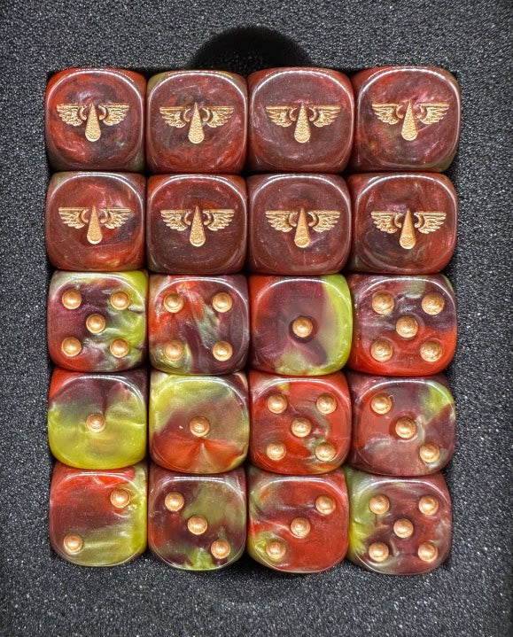 Blood Angels Dice Set | Horus Heresy 30K & Warhammer 40K HH Dice