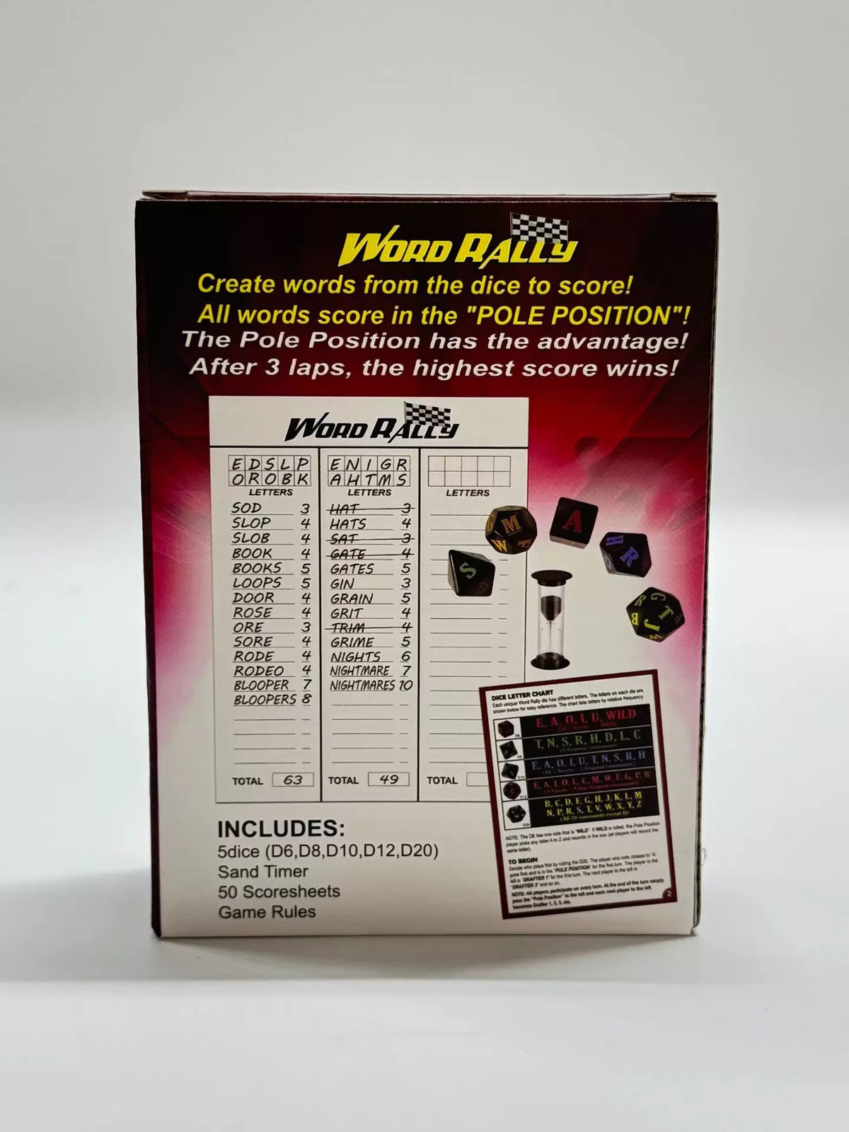 Cross-border Word Rally fast-paced spelling family dice game with 5 different role-playing alphabet games