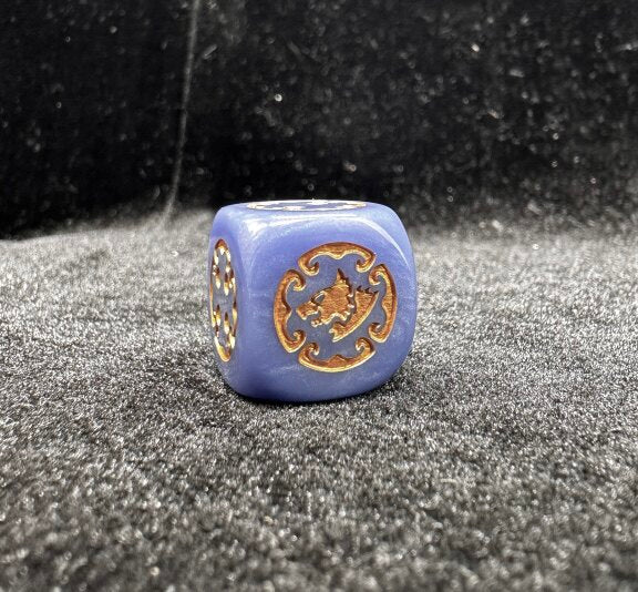 Warhammer 40K Space Wolves Lavender Blue Acrylic D6 Dice Set