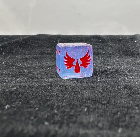 Warhammer 40K Blood Angels Purple Pearlescent Acrylic D6 Dice Set