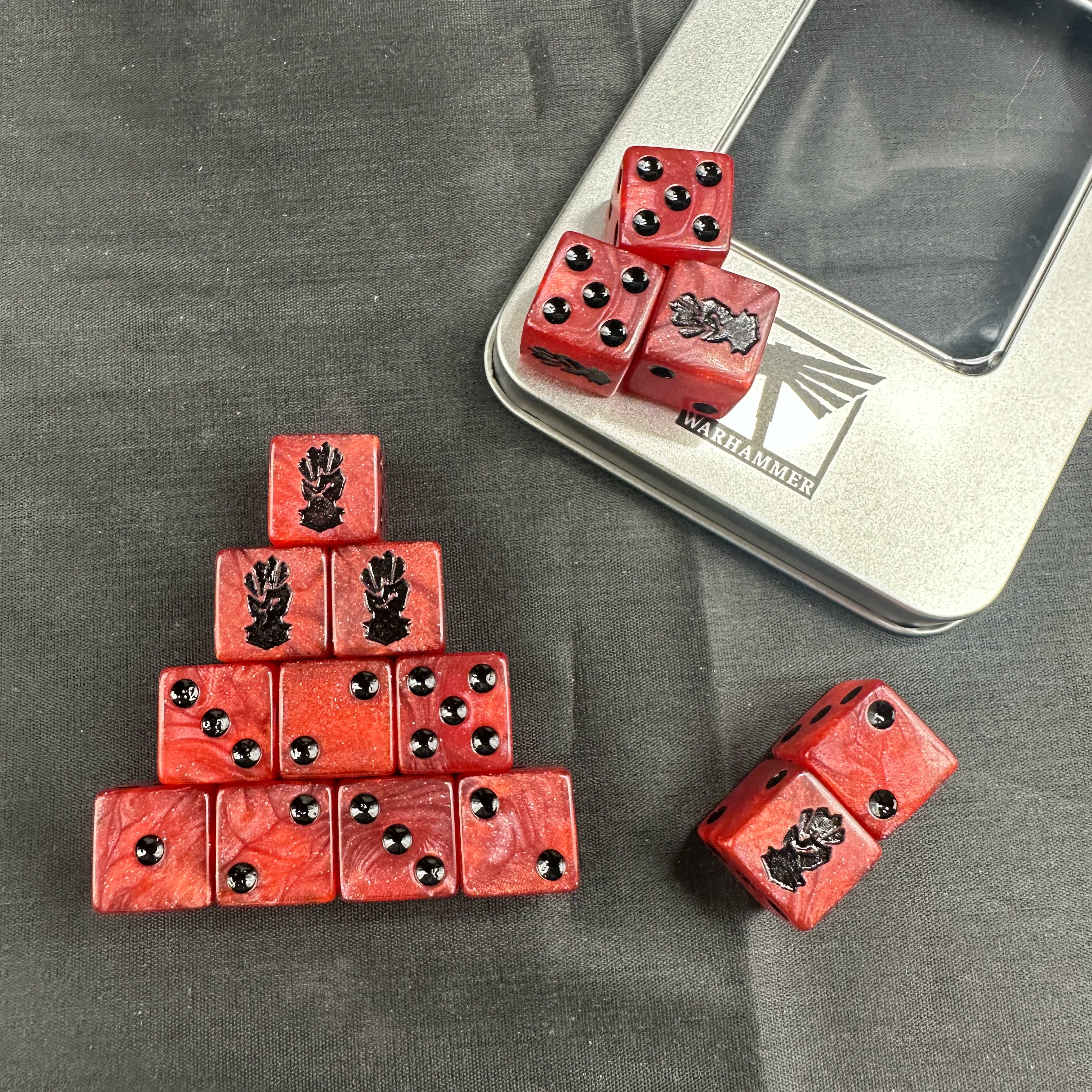 Warhammer 40K Warhammer 40000: Red Corsairs Dice CSM: RED CORSAIRS DICE