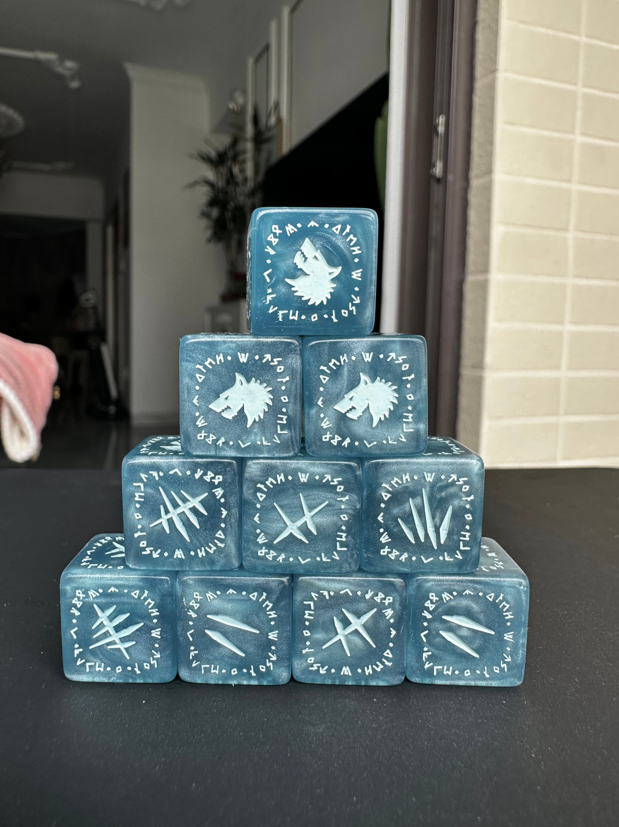 Space Wolf Sky Blue D6 Dice
