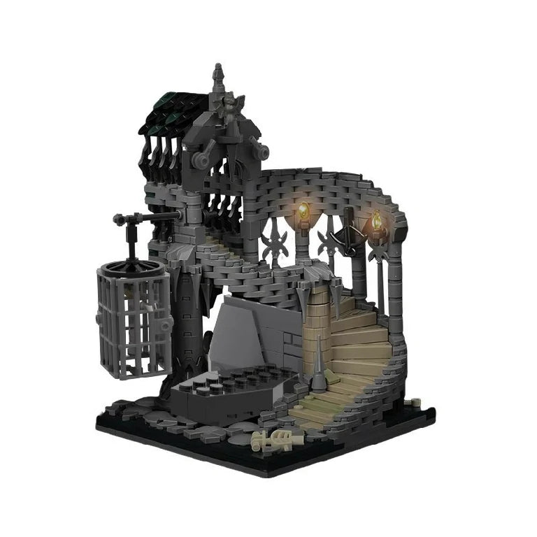 Assembleable Castle Staircase Dice Tower – DND Dice Cage RPG Dice Accessory