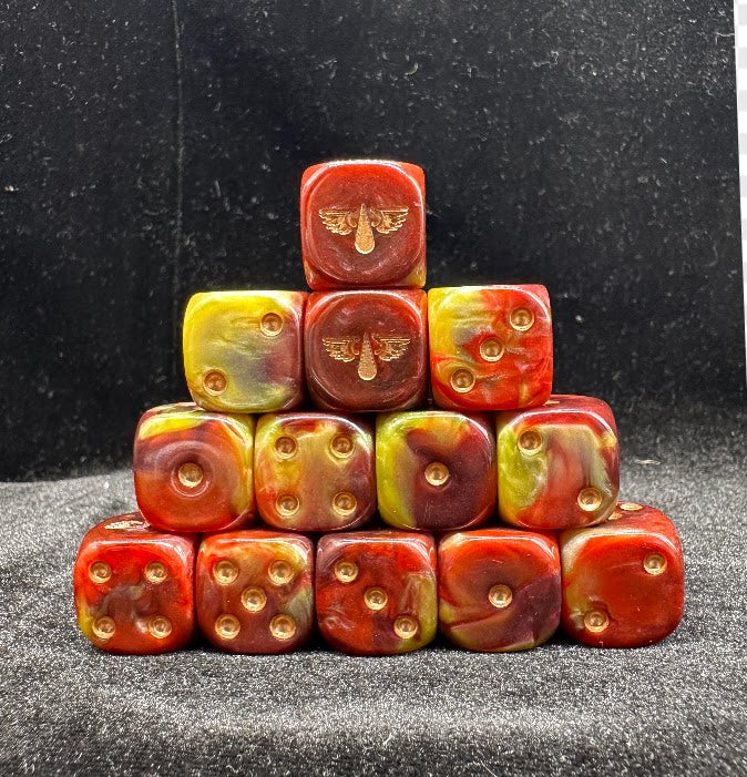 Blood Angels Dice Set | Horus Heresy 30K & Warhammer 40K HH Dice