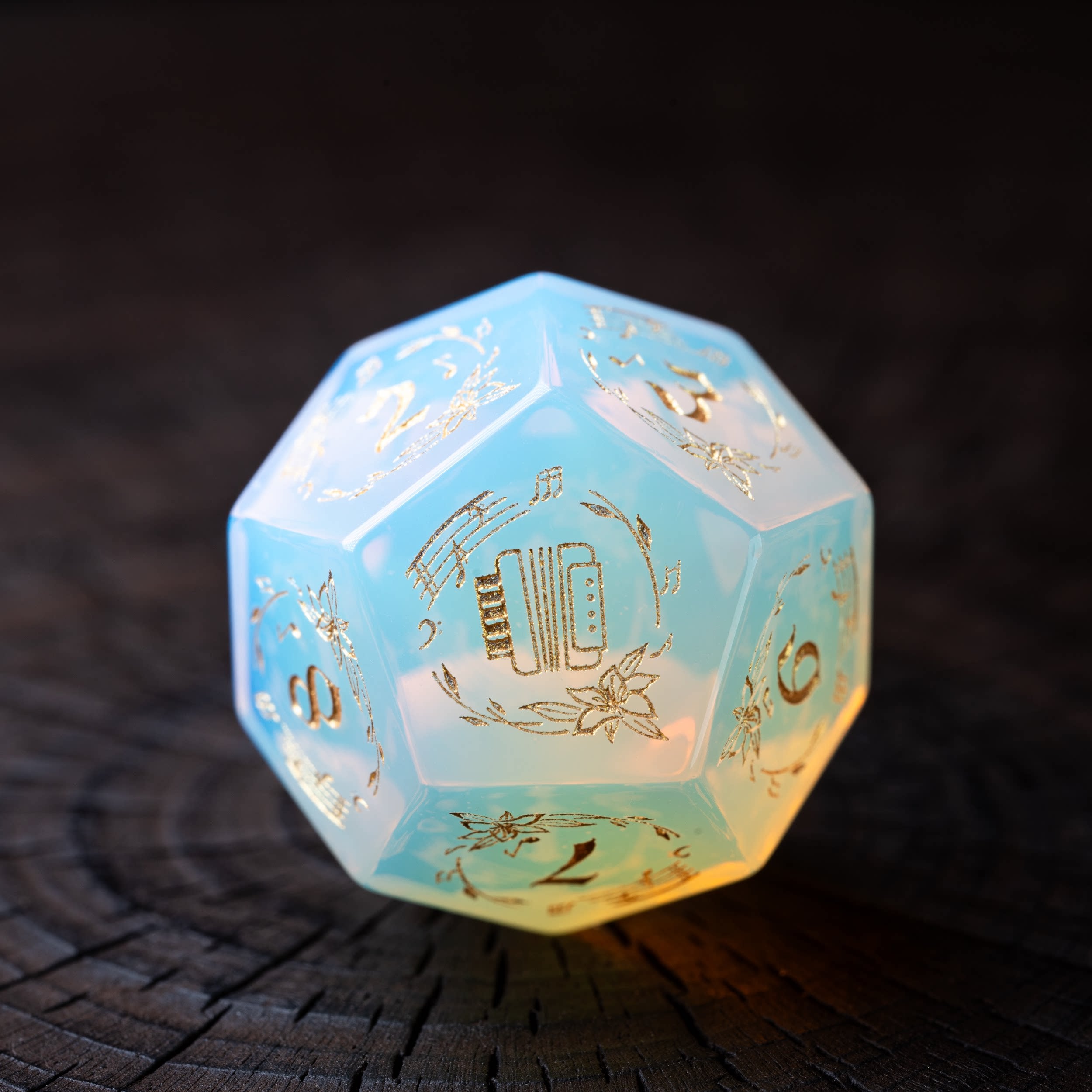 Harp Burst Opal DND Dice Set