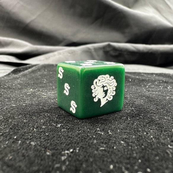 Warhammer 40K Ahriman Medusa Dark Green D6 Dice | Tzeentch Tabletop Gaming Dice