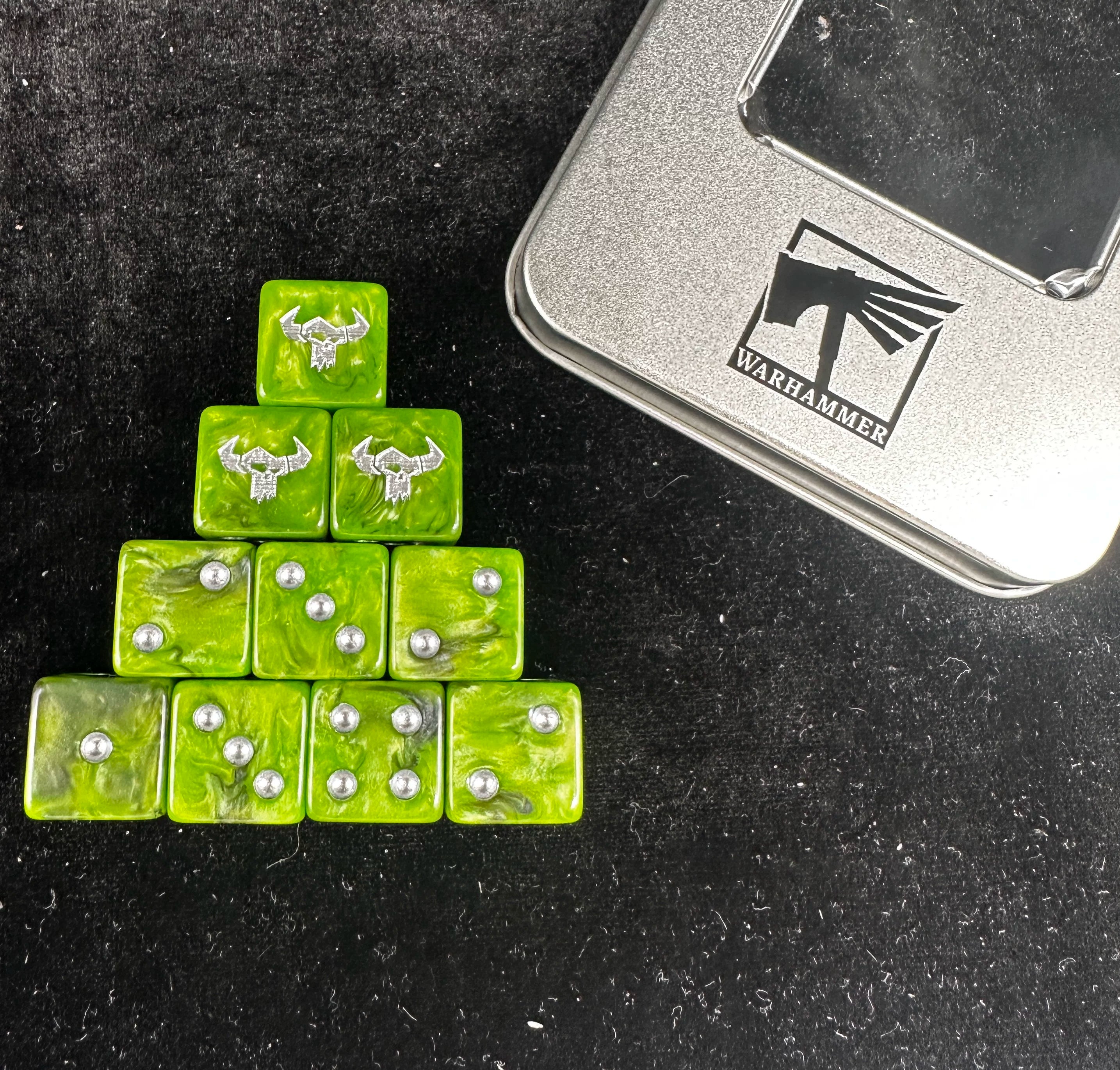 Double combo: Warhammer, Warhammer, AOS, Orc, Orc, Dice, Set: Warhammerdice