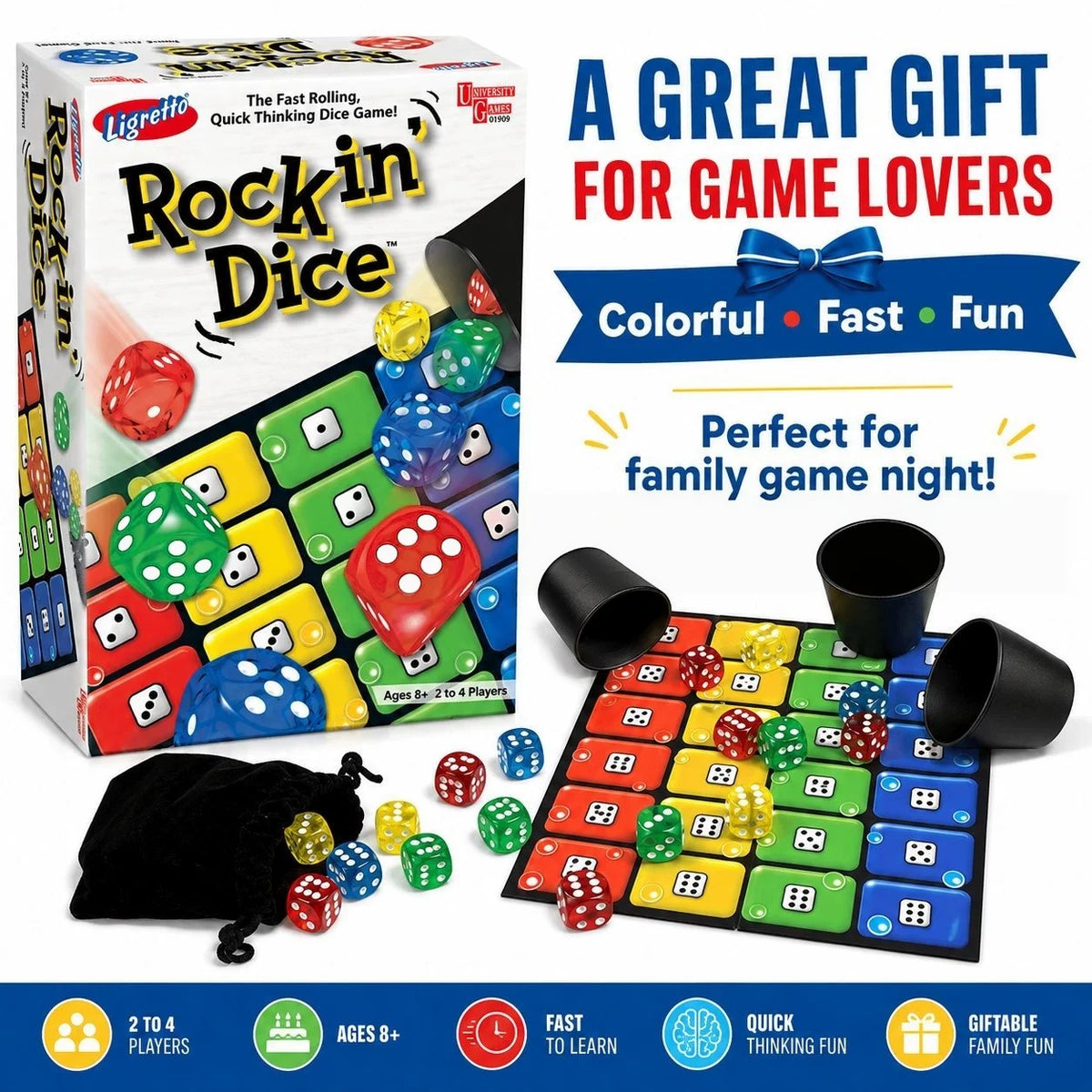 Cross-border new product: Ligretto Rocking Dice Game, a boardroom game for parent-child interaction