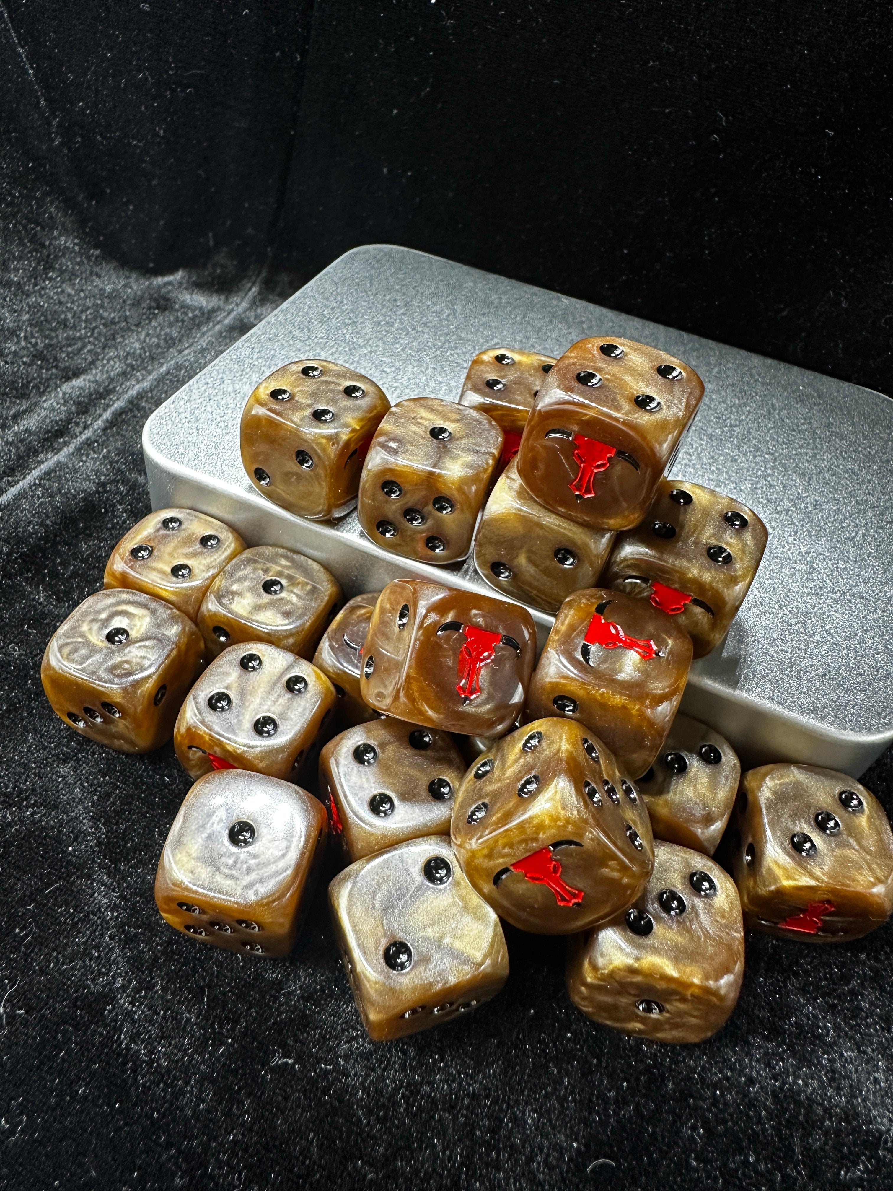 Warhammer 40K Minotaurs Chapter D6 Dice Set – Custom Tabletop Gaming Dice