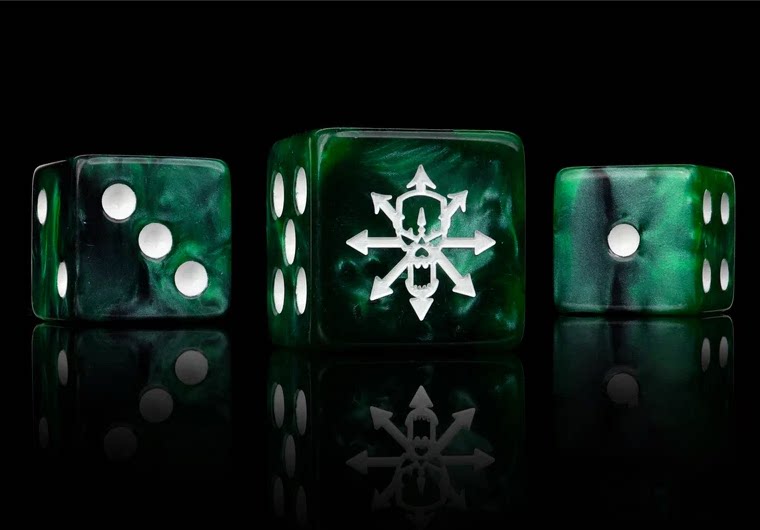 Imperial Knight vs Chaos Knight Dice Set | Good vs Evil Warhammer 40K Dice