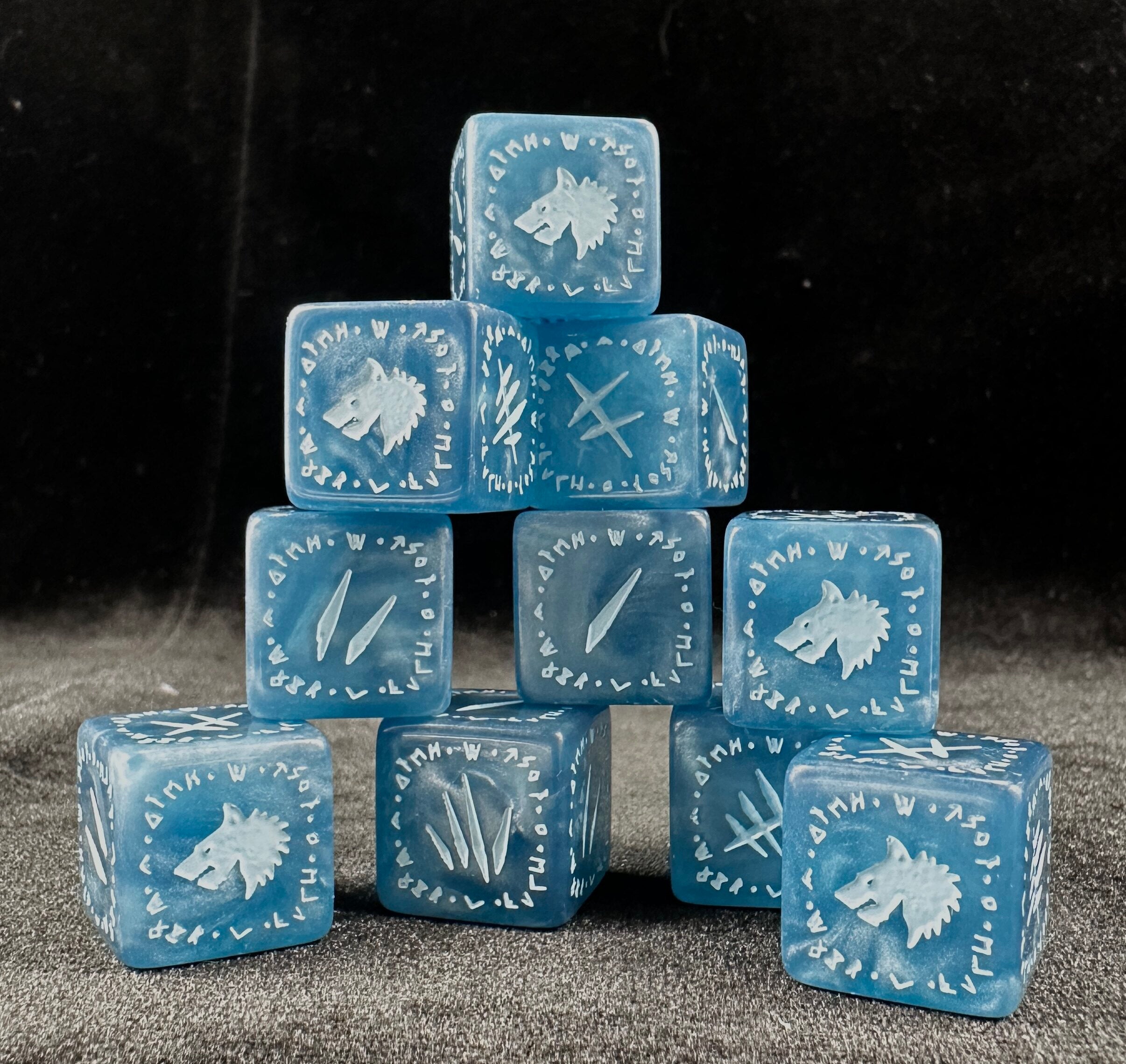 Space Wolf Sky Blue D6 Dice