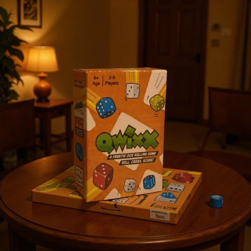 Qwixx-Fast Family Dice Game Parent-Child Interactive Family Reunion Puzzle Tabletop Toy Cross-border Hot Seller