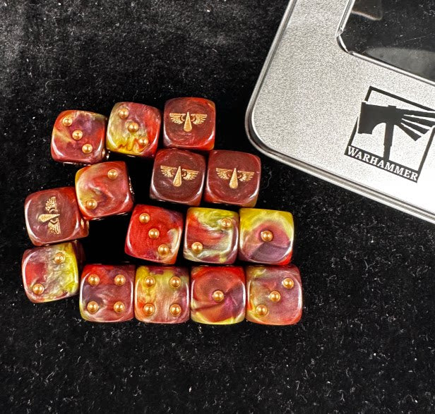 Blood Angels Dice Set | Horus Heresy 30K & Warhammer 40K HH Dice