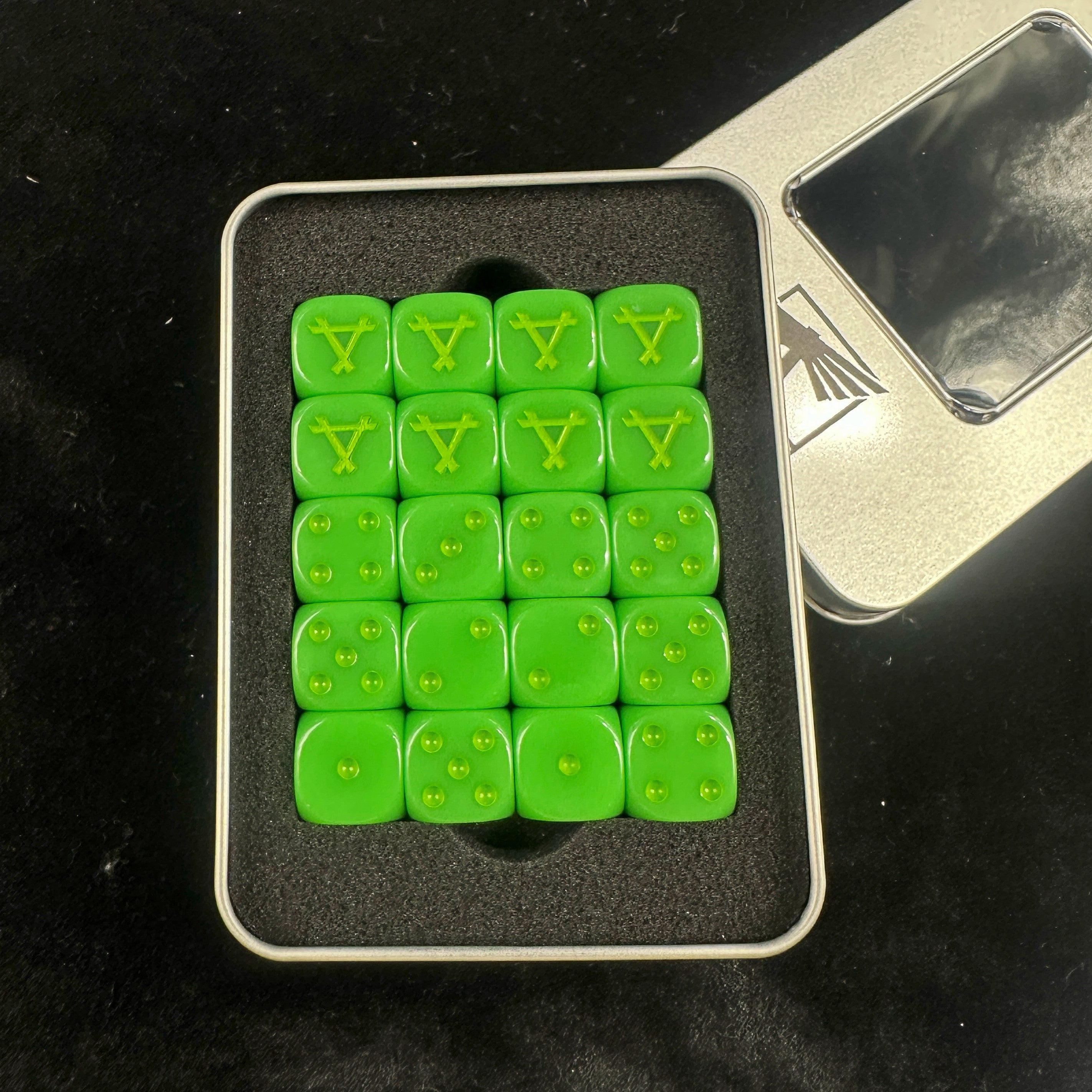 Warhammer AOS Skaven Green Acrylic D6 Dice