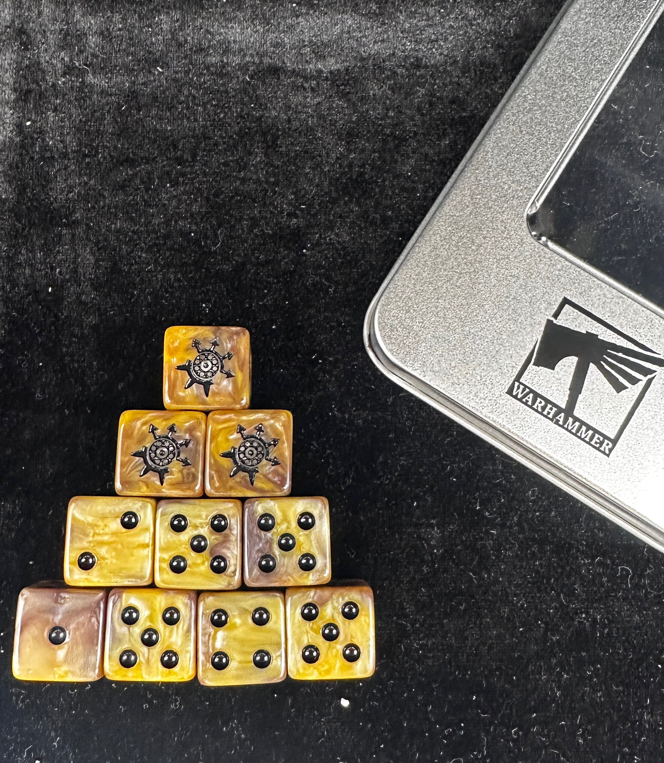Warhammer 40K Vashtorr the Arkifane Acrylic D6 Dice | Chaos Forge Tabletop Dice