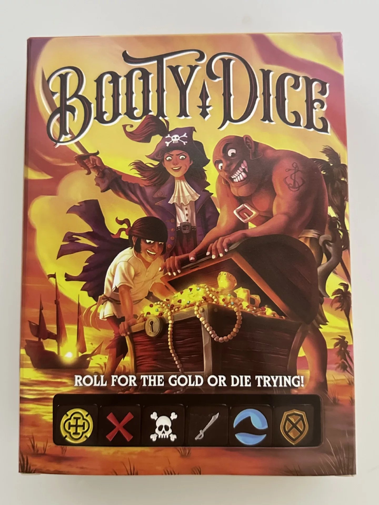 Booty Dice Fast Pirate Dice Game Tabletop Loot Dice Parent-Child Interactive Party Game