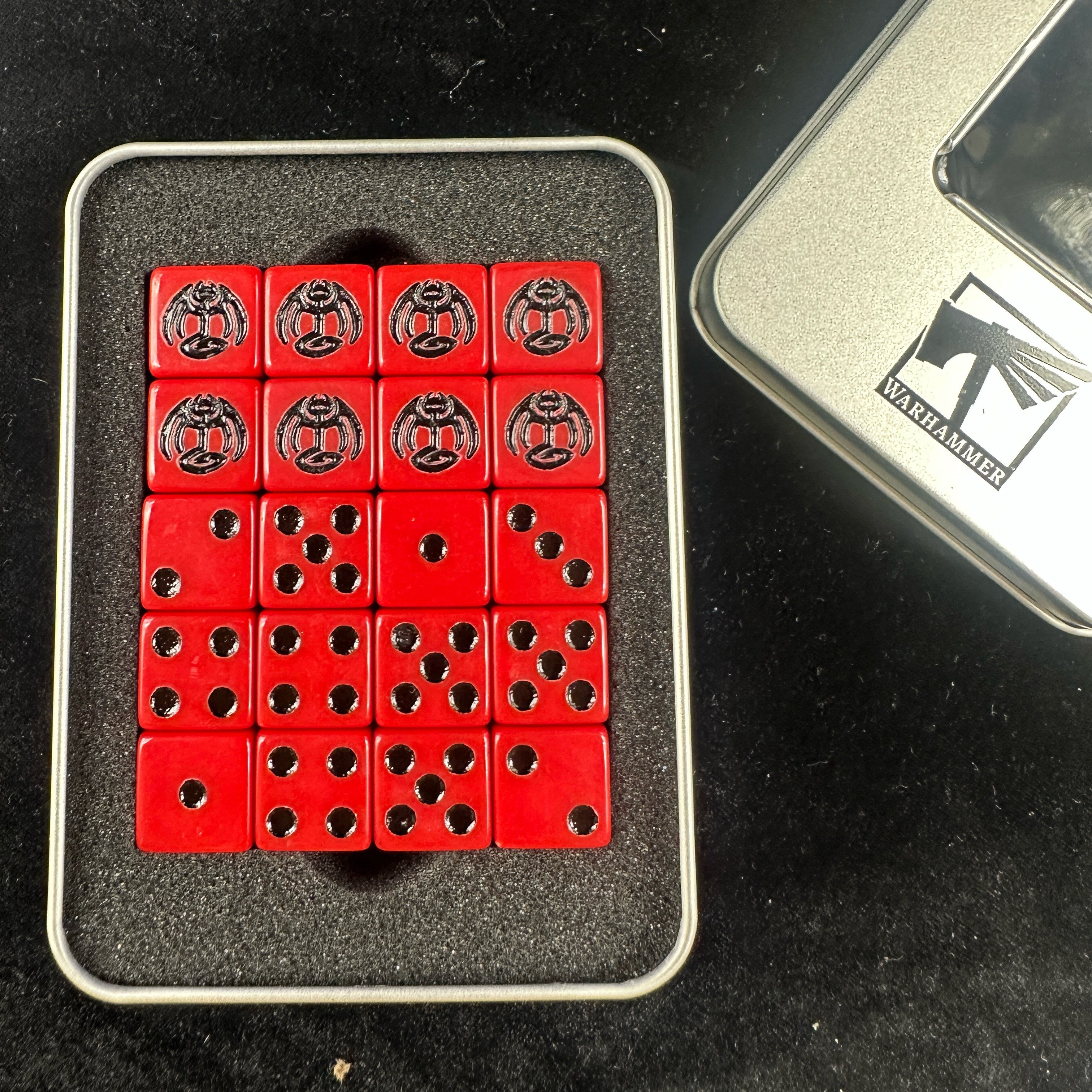 Warhammer AOS Daughters of Khaine Red Acrylic D6 Dice