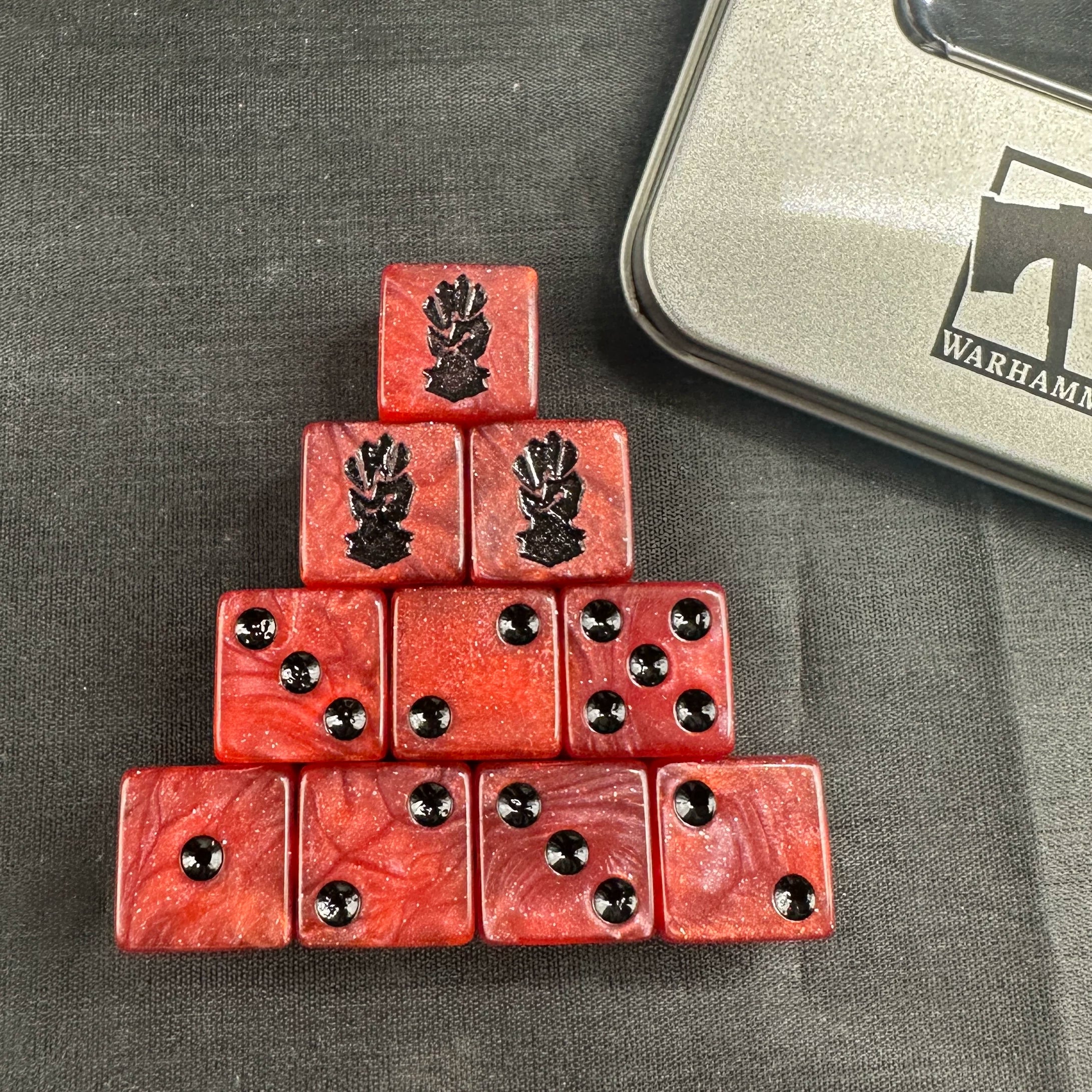 Warhammer 40K Warhammer 40000: Red Corsairs Dice CSM: RED CORSAIRS DICE