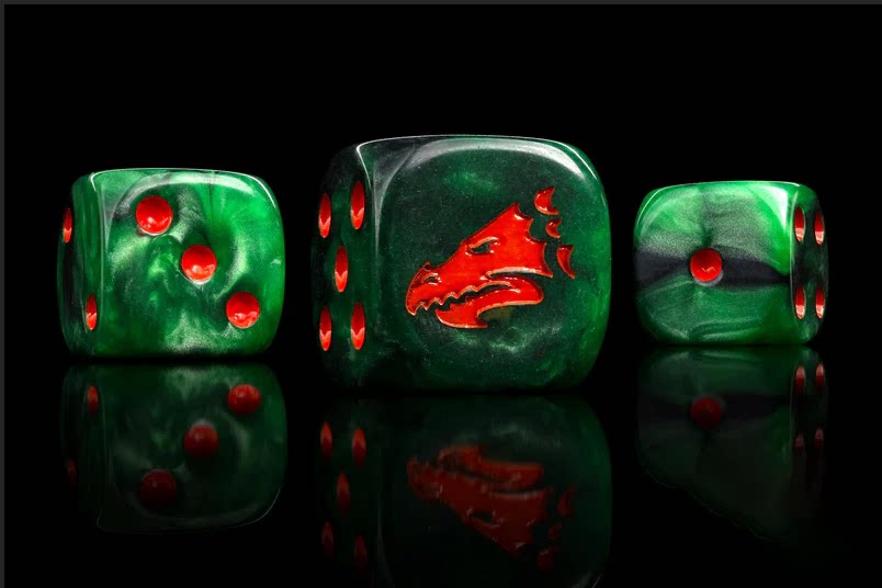 Warhammer 40K Salamanders D6 Dice | Lord of the Fire-Drakes Legion