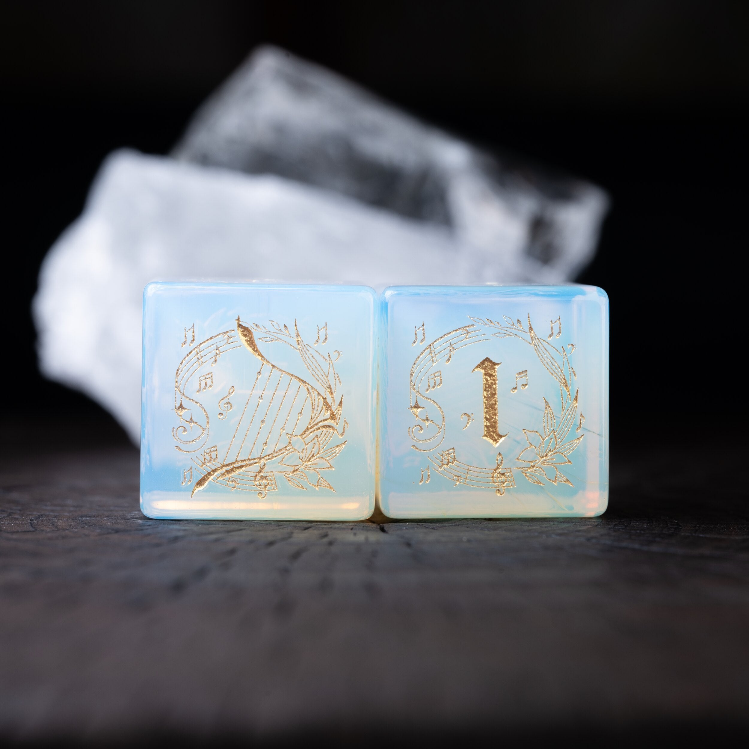 Harp Burst Opal DND Dice Set