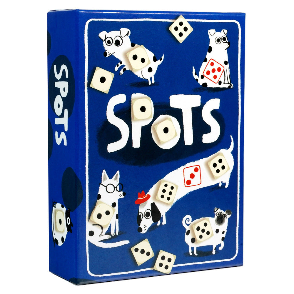 SPOTS Dalmatian Dog Board Game | Gambling Dice Party Puzzle Card Game for Family & Friends