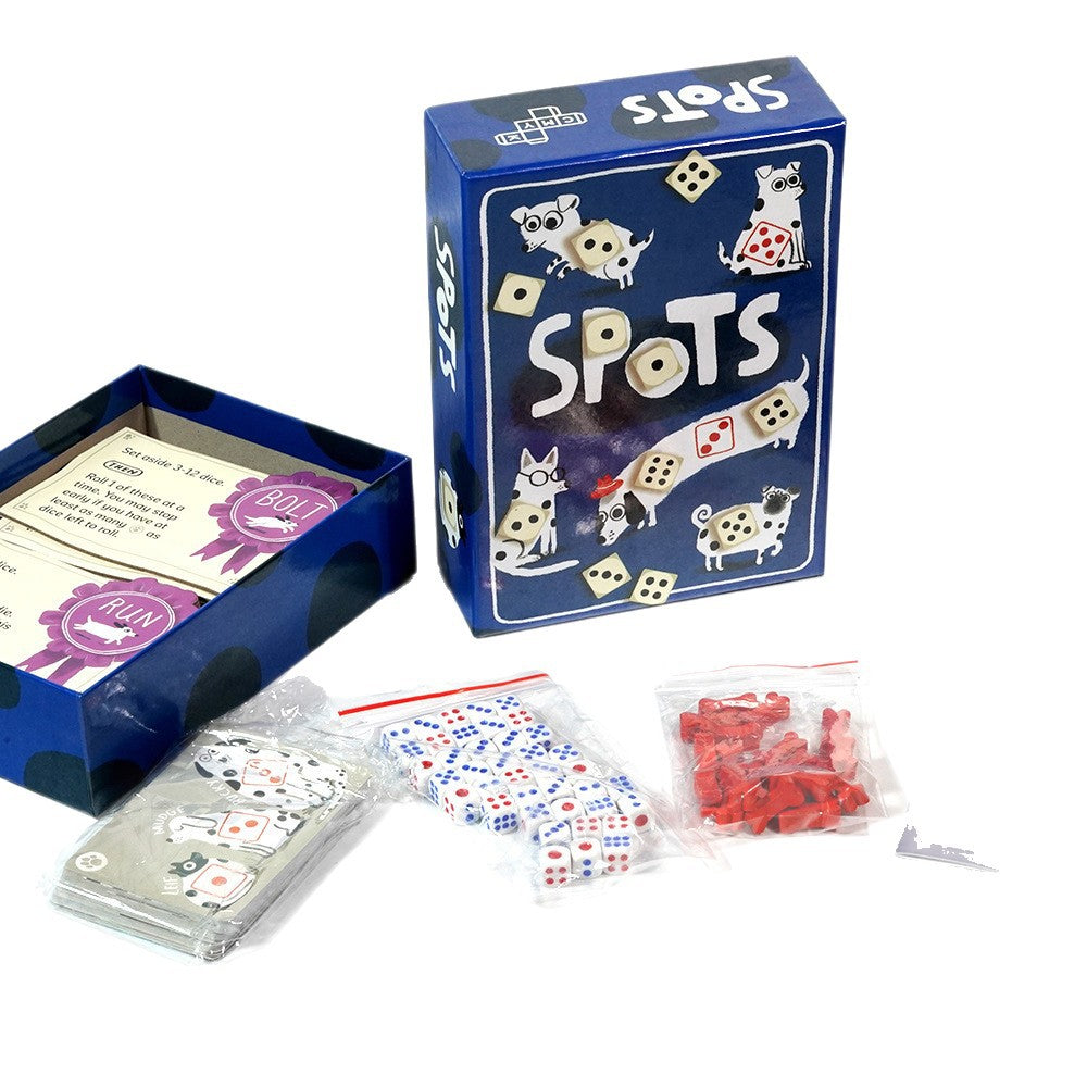 Dalmatian English version board game SPOTS gambling dog dice luck casual party puzzle toy cards