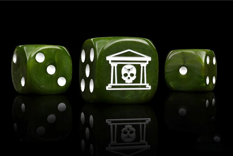 Warhammer 40K Idoneth Deepkin Green Pearlescent Acrylic D6 Dice