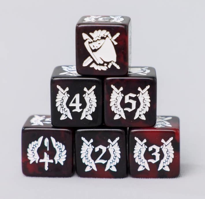 Dark Angel Legion Dice – Warhammer Limited Edition D6 | High-End Collector Dice Set
