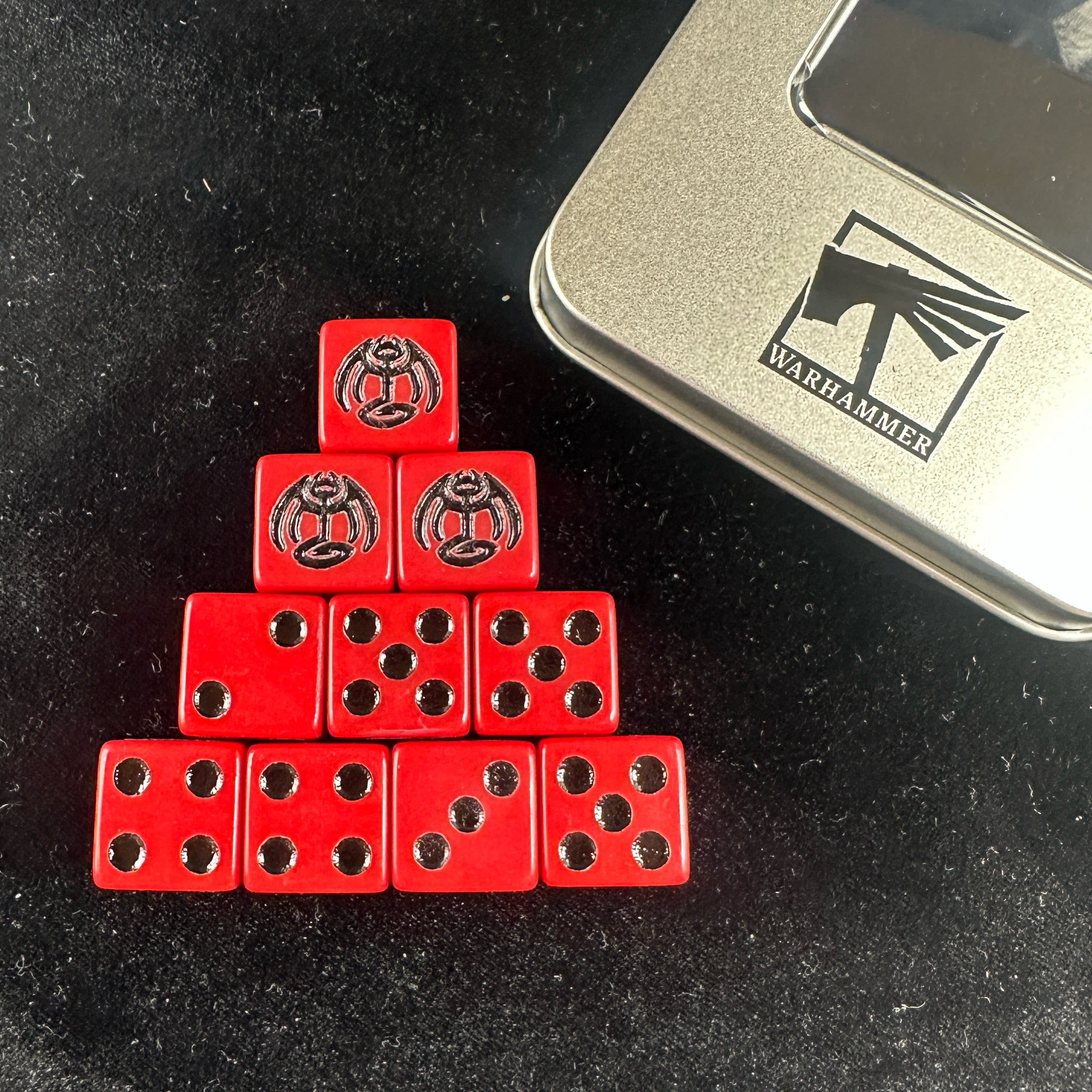 Warhammer AOS Daughters of Khaine Red Acrylic D6 Dice