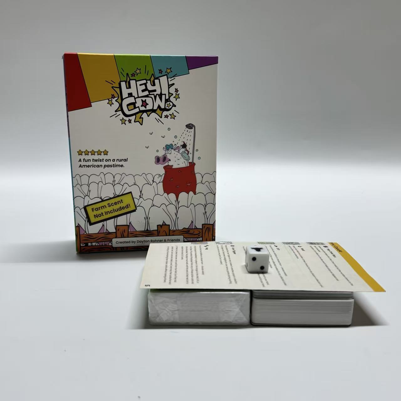 Cross-border Hey Cow farm themed strategy card games for parent-child family interactions and card board games for children and adults