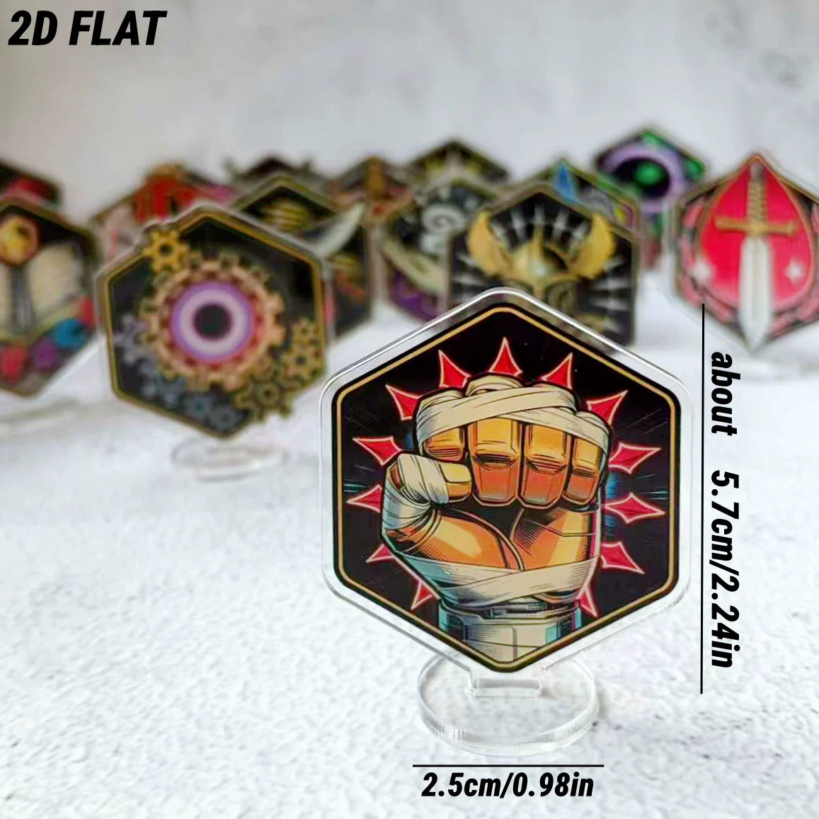 15 DND character + DM identity badges