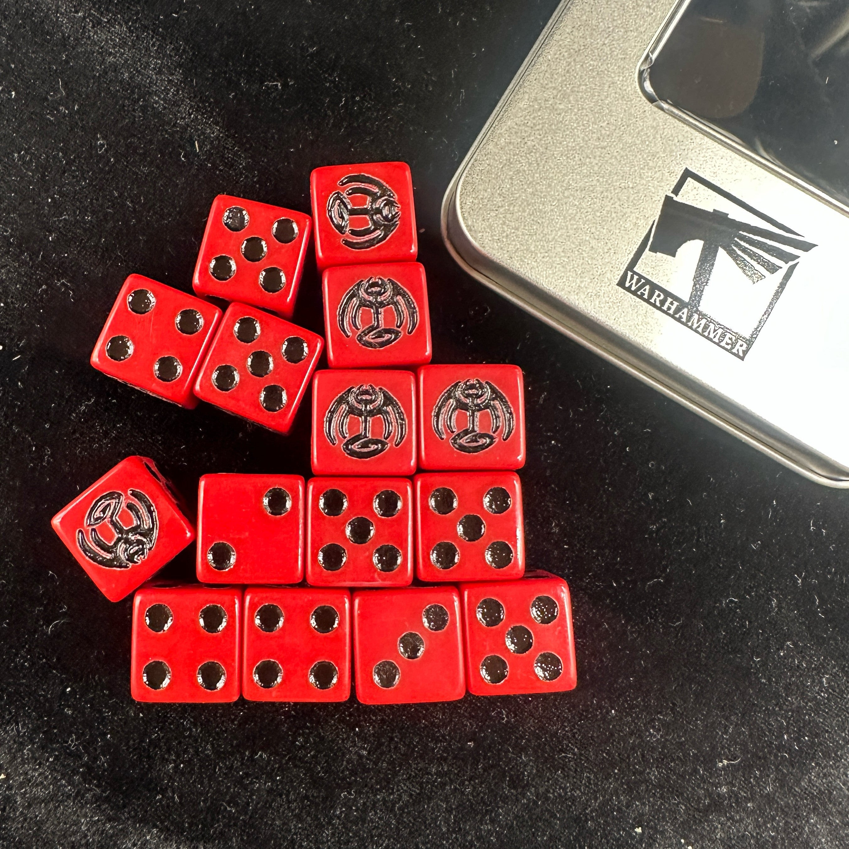Warhammer AOS Daughters of Khaine Red Acrylic D6 Dice