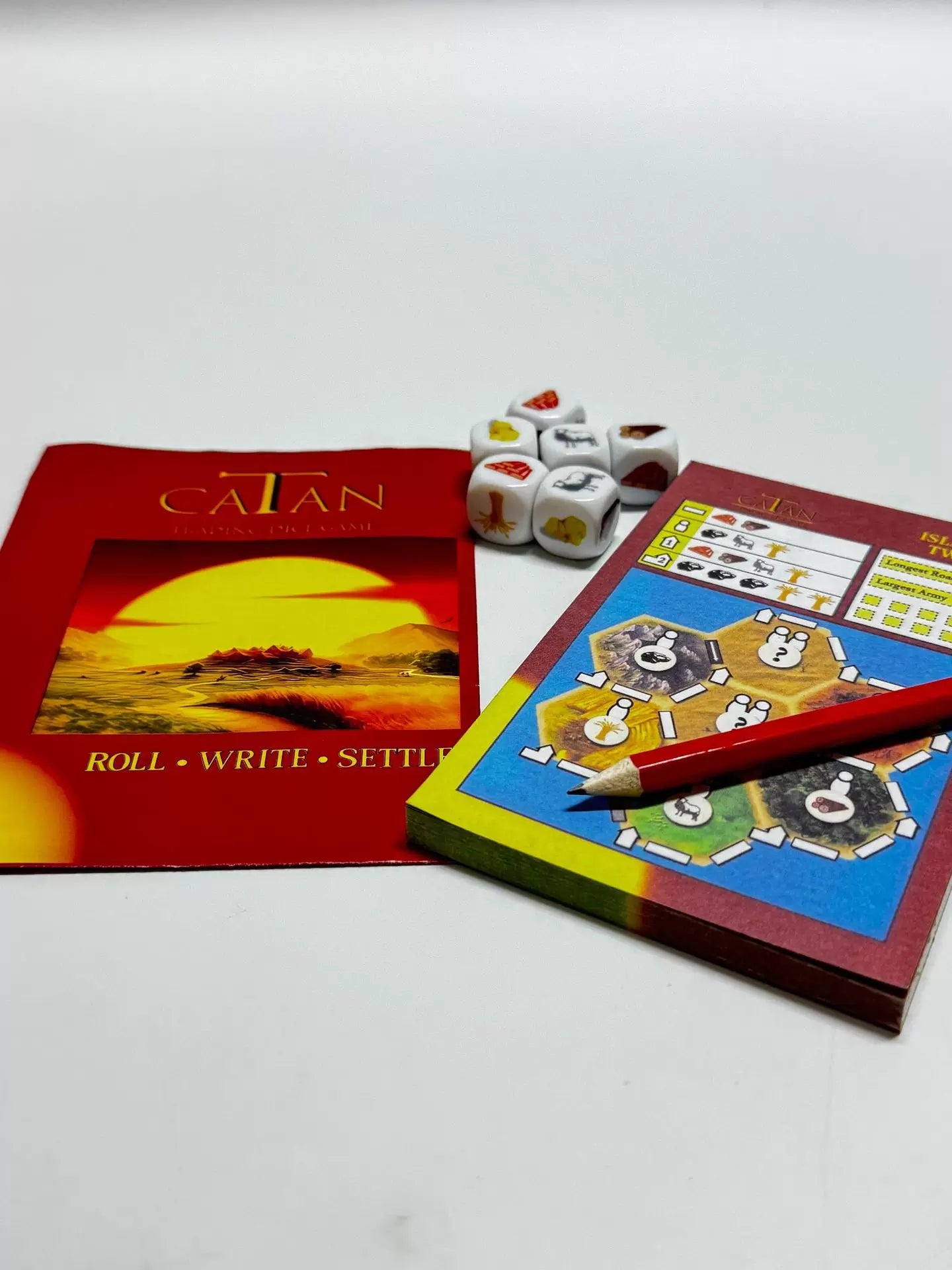 CATAN Catan DICE Island GAME Dice Game Portable Strategy Game Family Gathering Dice Board Game