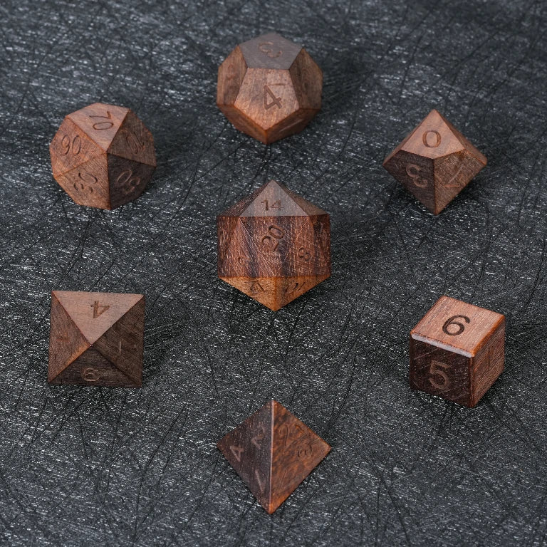 Purple Sandalwood DND Dice Set | Bear Dice
