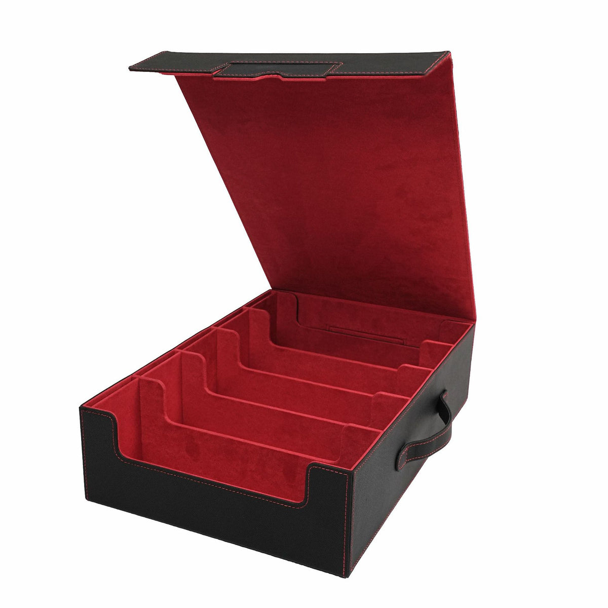 5-Row Portable Magic: The Gathering Commander Card Storage Box with Window
