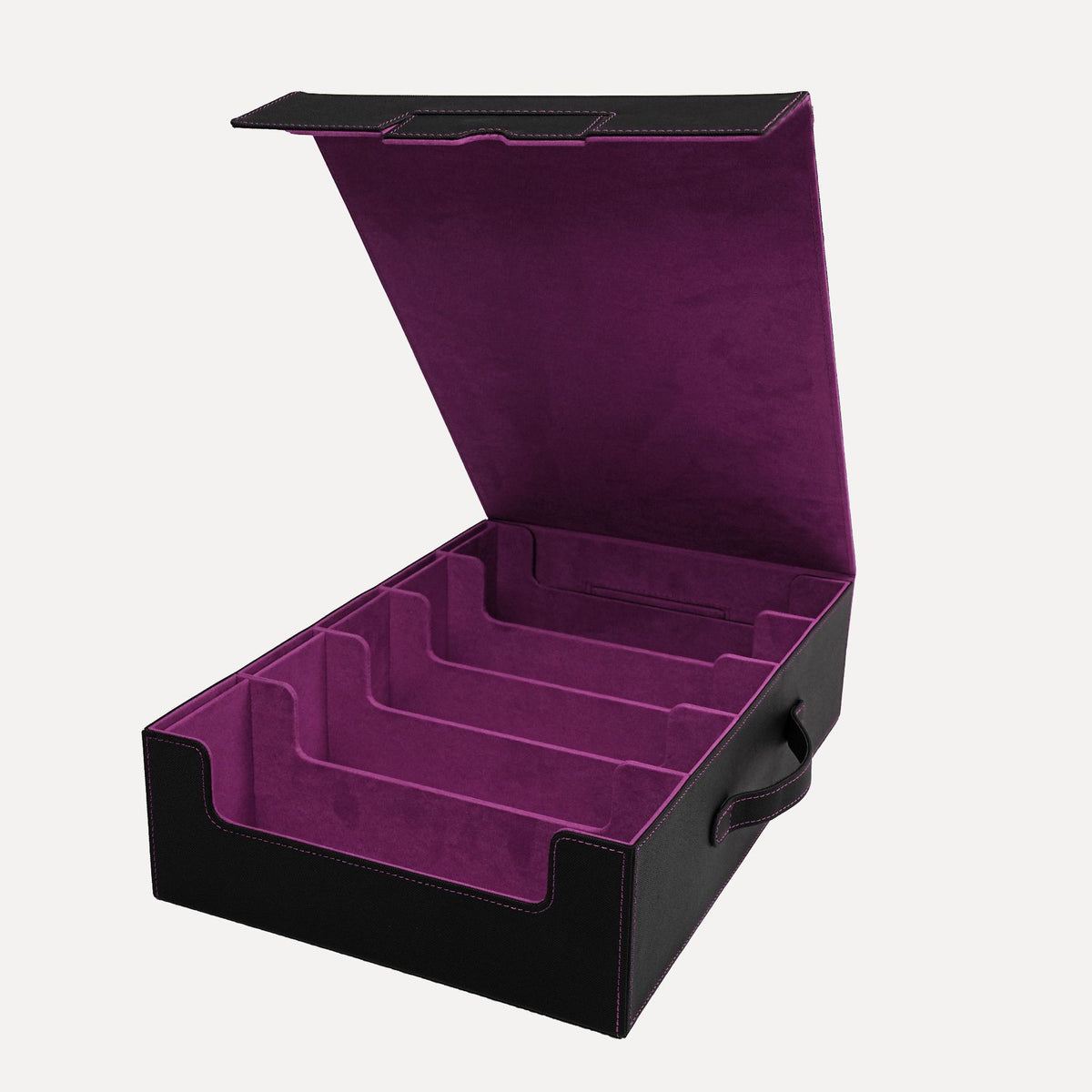5-Row Portable Magic: The Gathering Commander Card Storage Box with Window