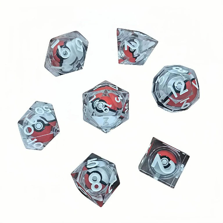 Pokémon Poké Ball DND Resin Dice Set