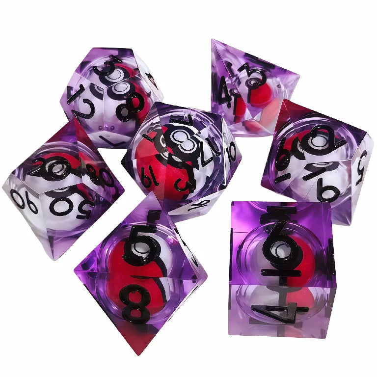 Pokémon Poké Ball DND Resin Dice Set
