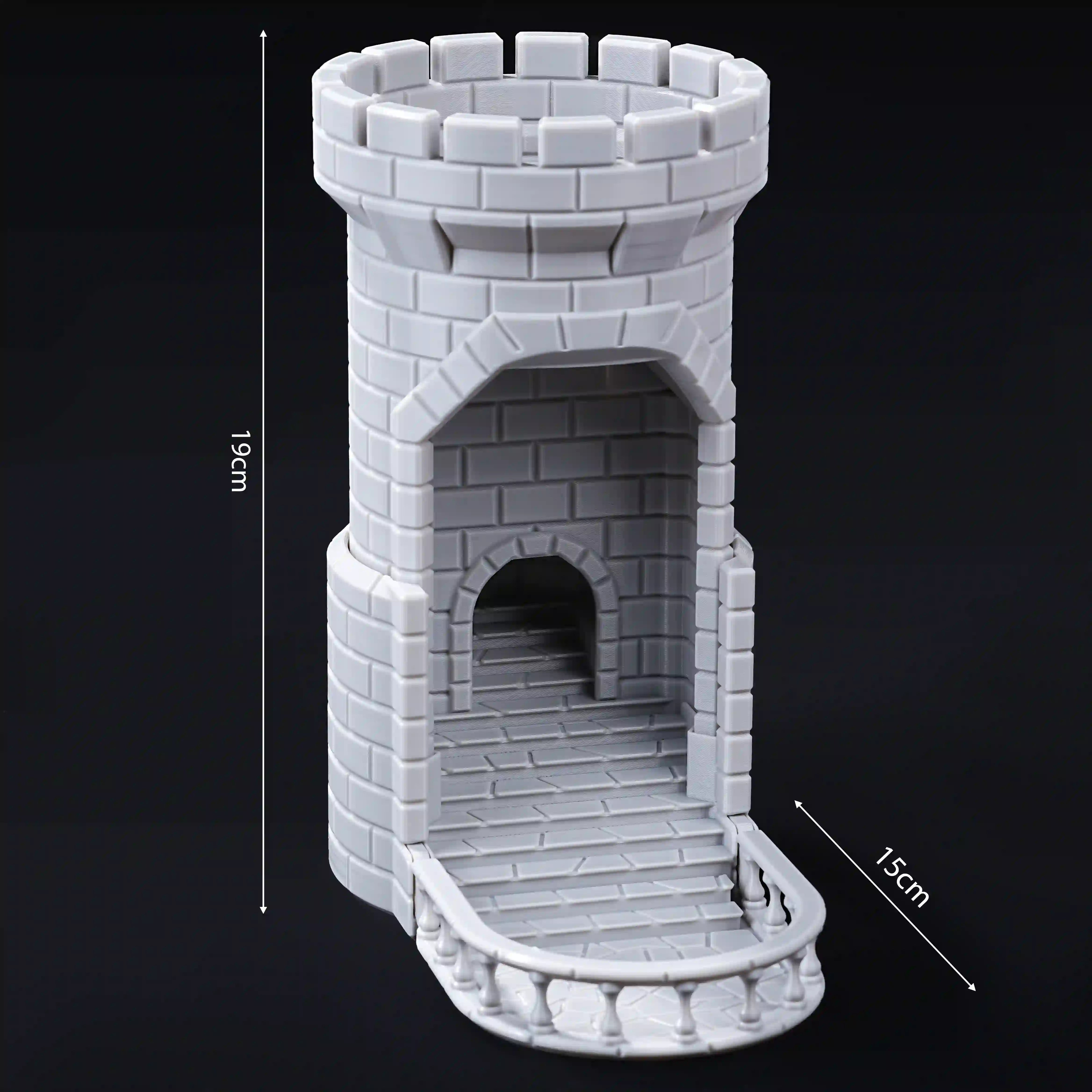 ruined dice tower, medieval dice tower|BearDice