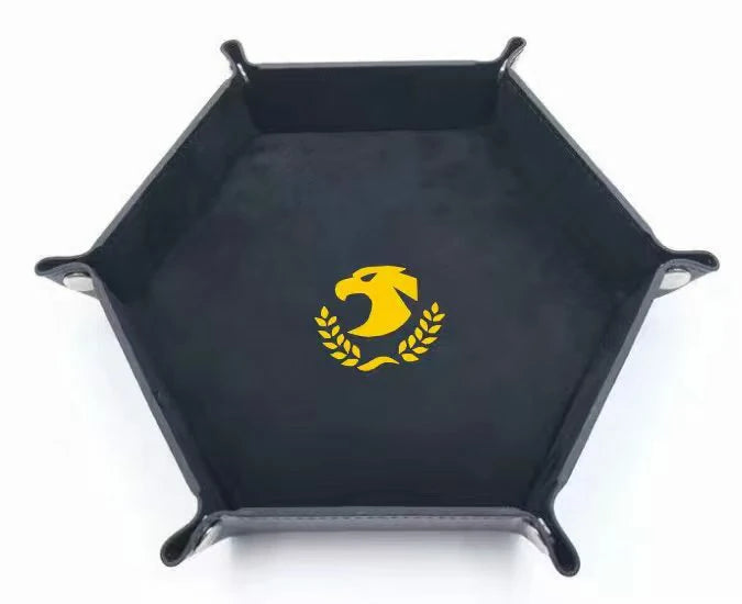 Warhammer 40K Imperial Aquila Black Leather Dice Tray | Bear Dice
